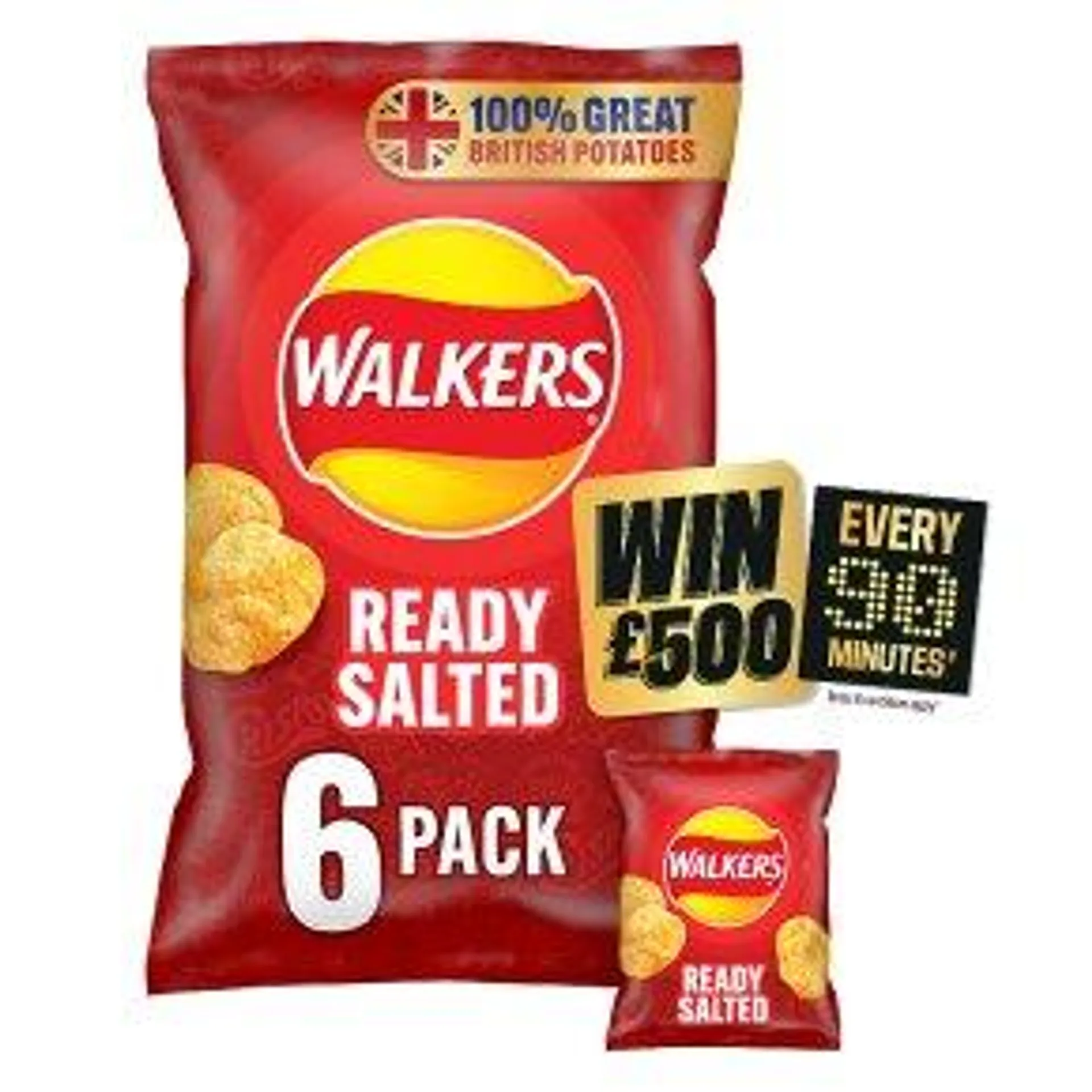 Walkers Ready Salted Multipack Crisps