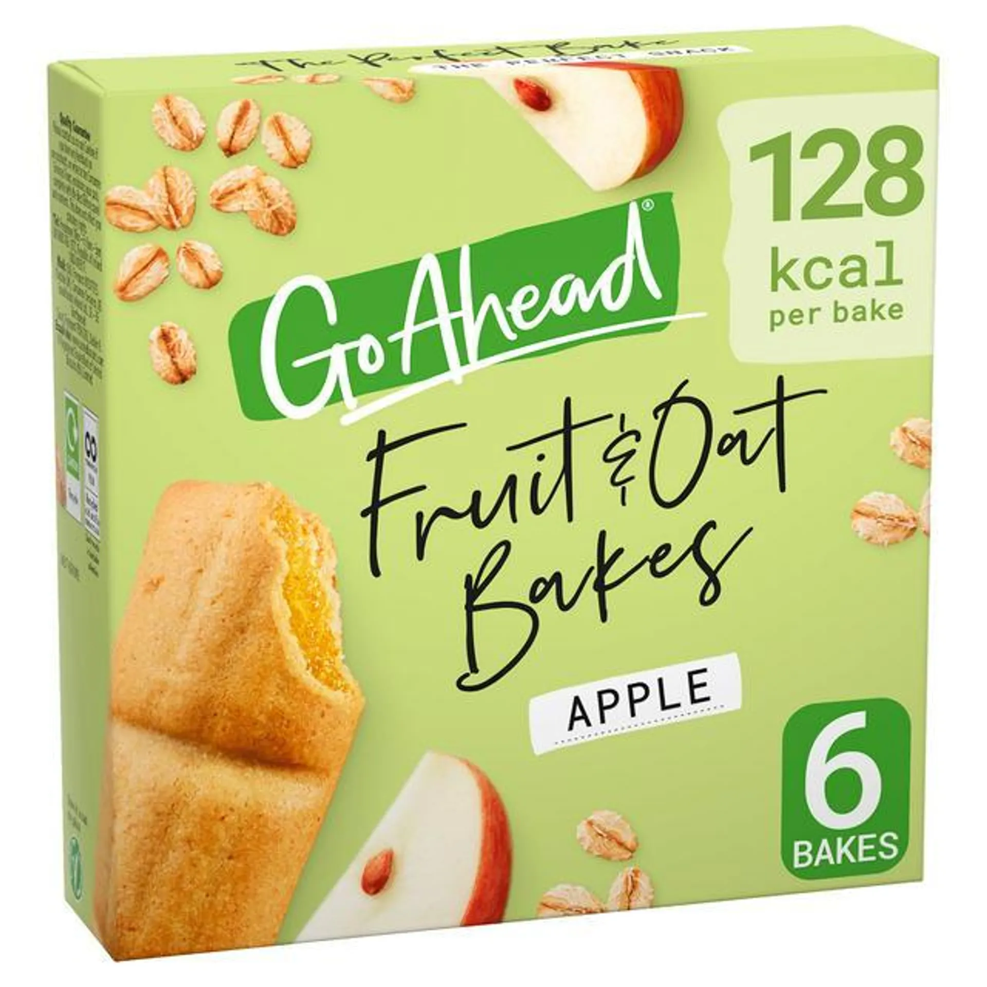 Go Ahead Apple Fruit & Oat Bakes Snack Bars Multipack 6x35g