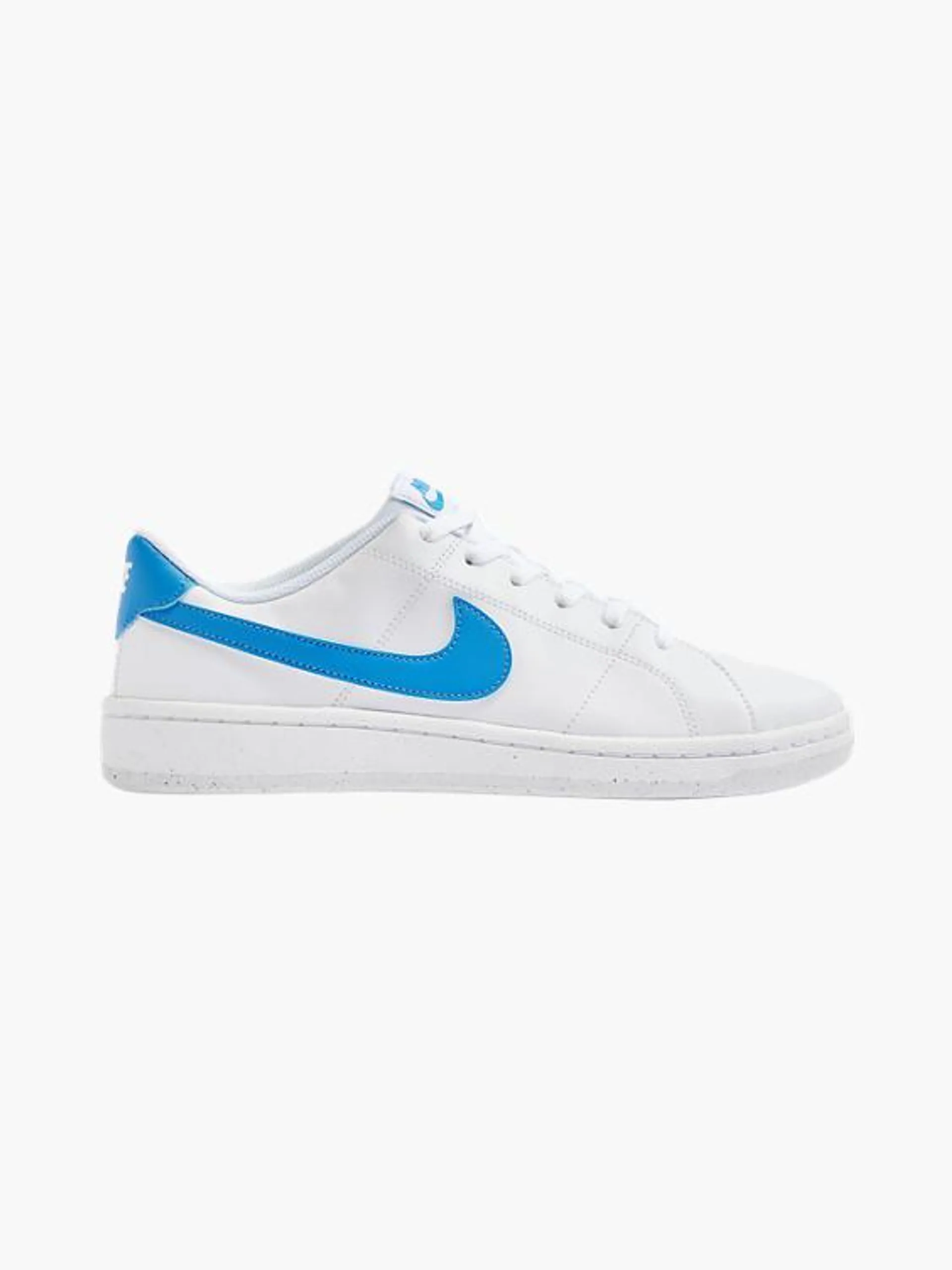 Nike White/Bright Blue Court Royale Lace-up Trainer