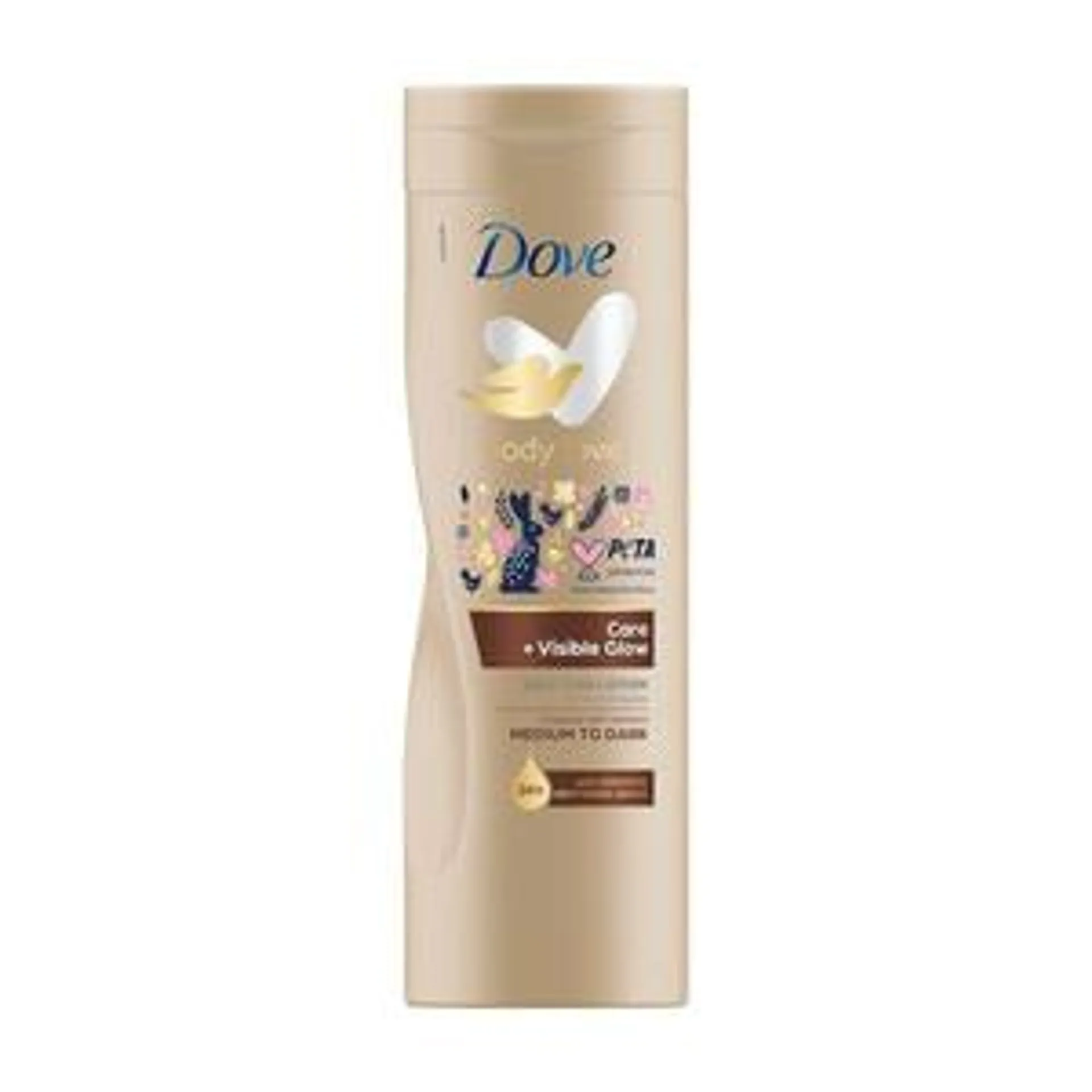 Dove Lotion Visible Glow Med - Dark 400ml