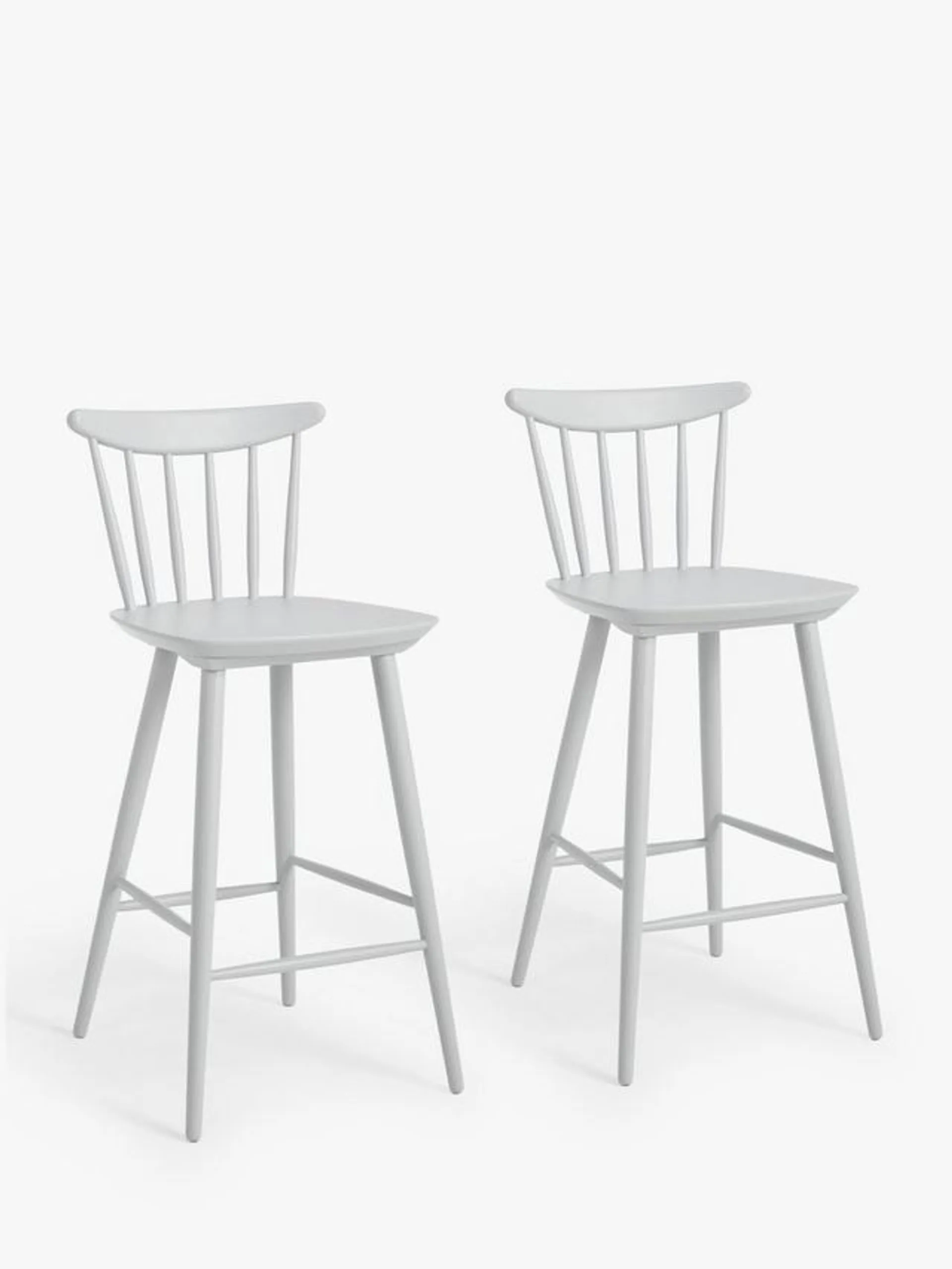 Spindle Bar Stool, Set of 2, FSC-Certified (Beech Wood)