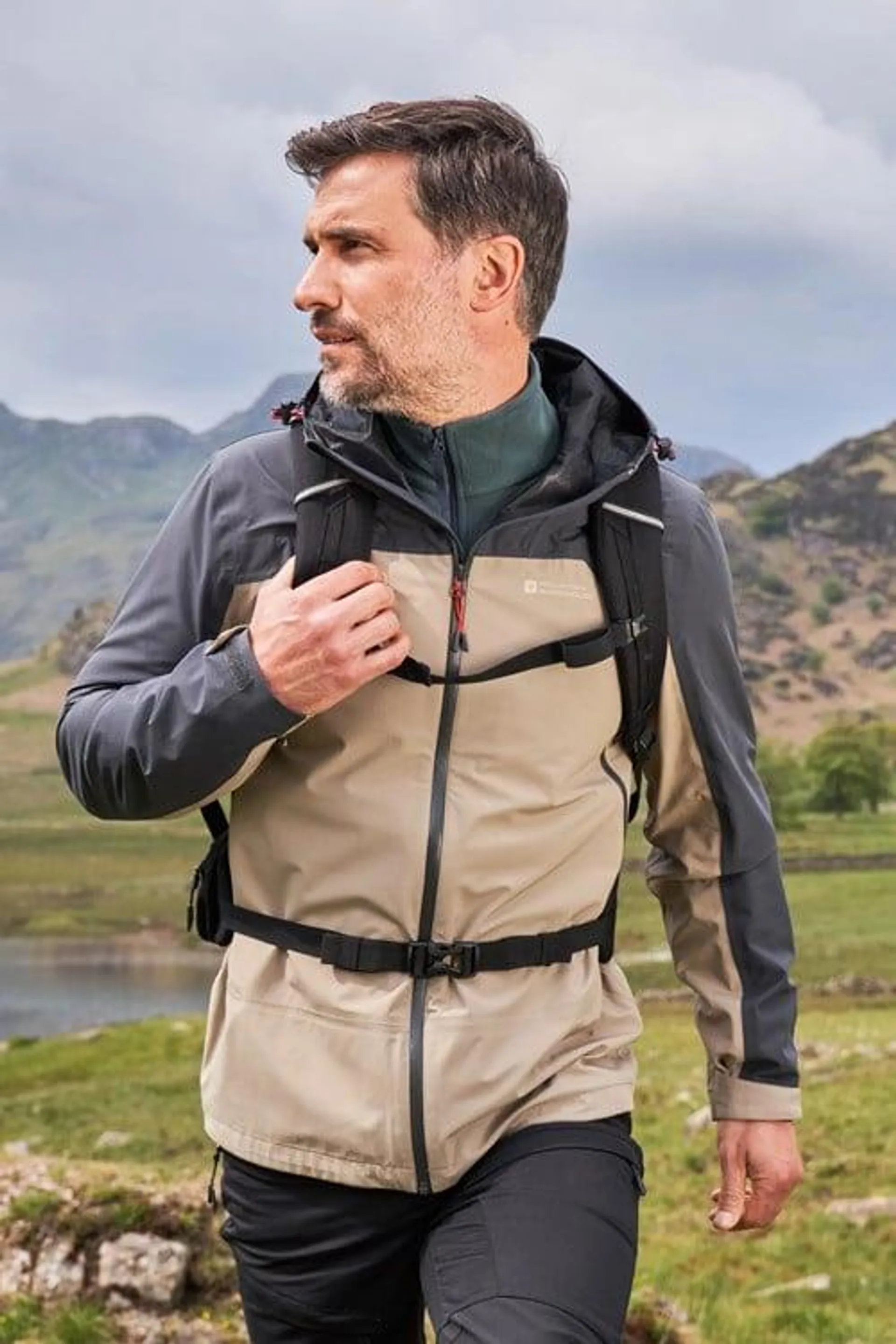 Roam 3 Layer Mens Waterproof Jacket