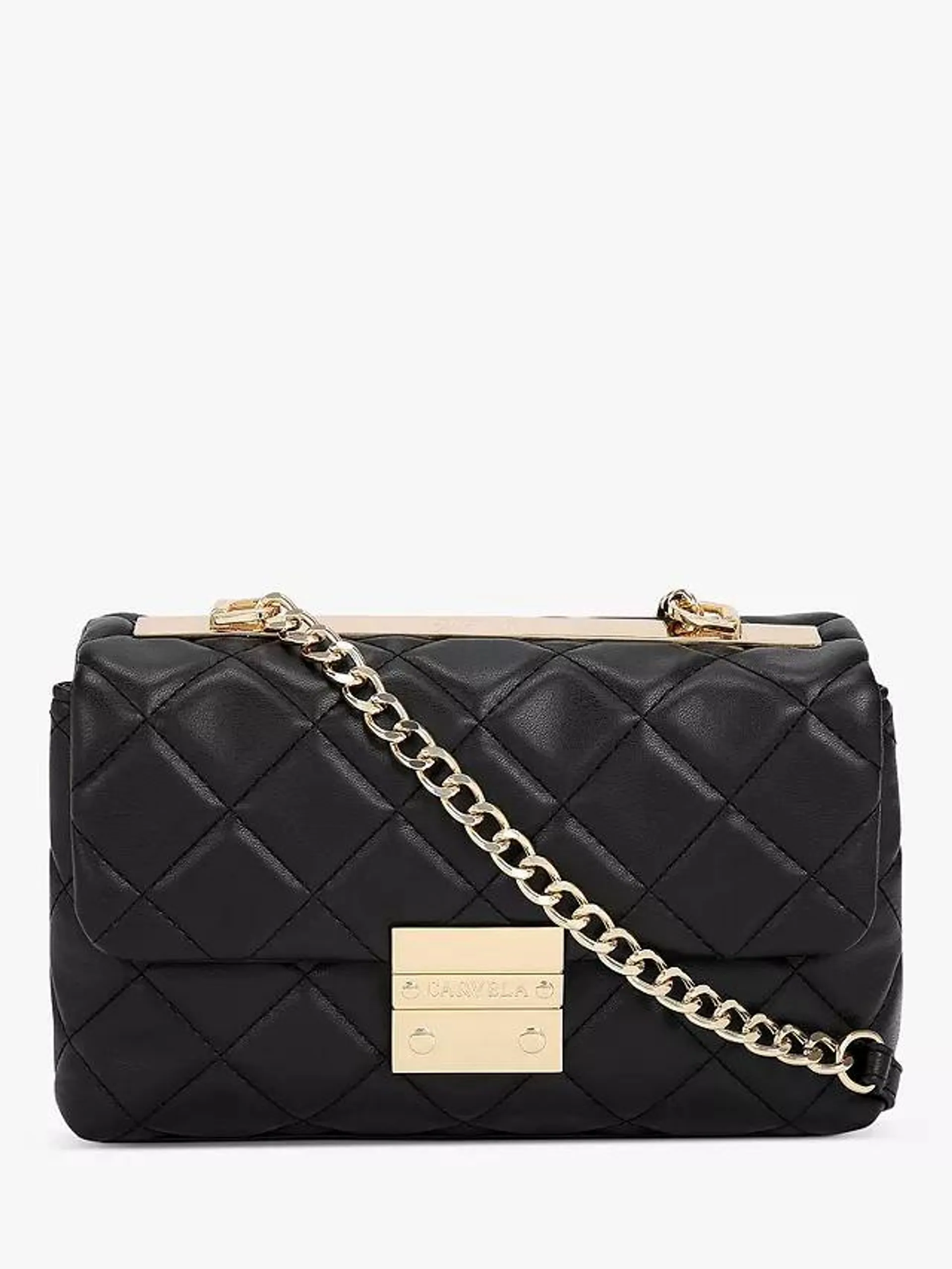 Carvela Bailey Soft Quilted Shoulder Bag, Black