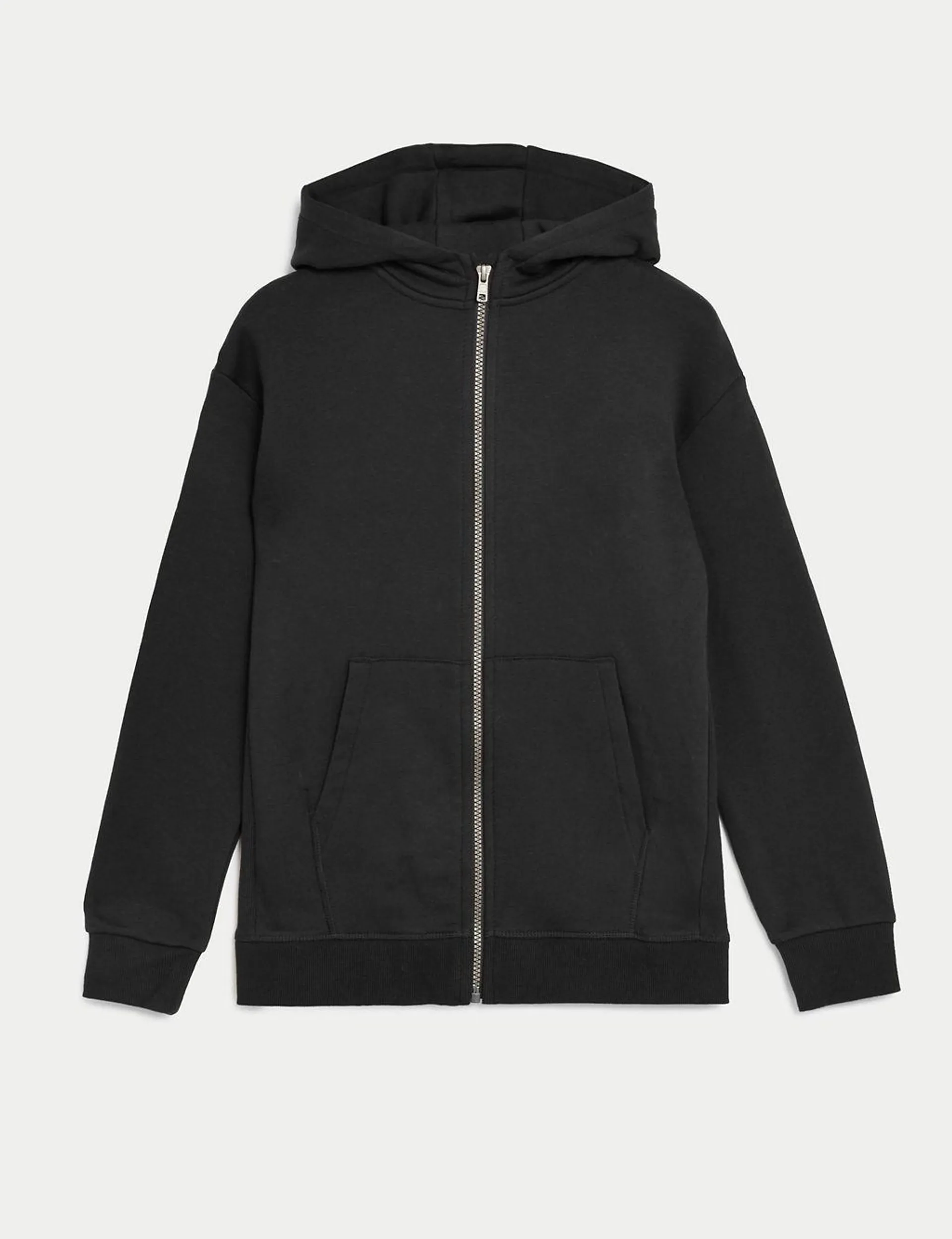 Unisex Cotton Rich Zip Through Hooded (6-16 Yrs)