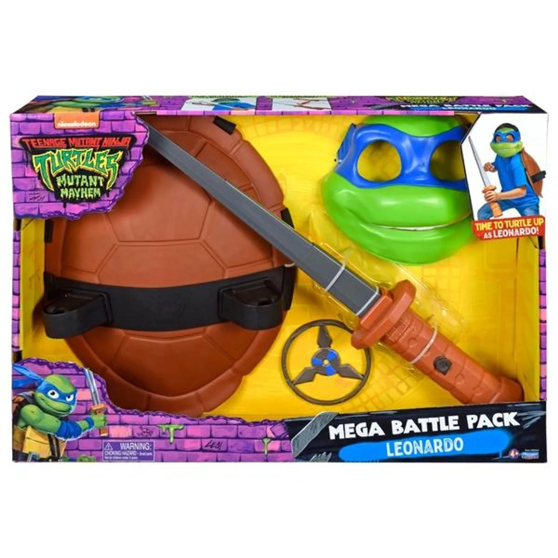 Teenage Mutant Ninja Turtles Mutant Mayhem Leonardo's Mega Battle Pack