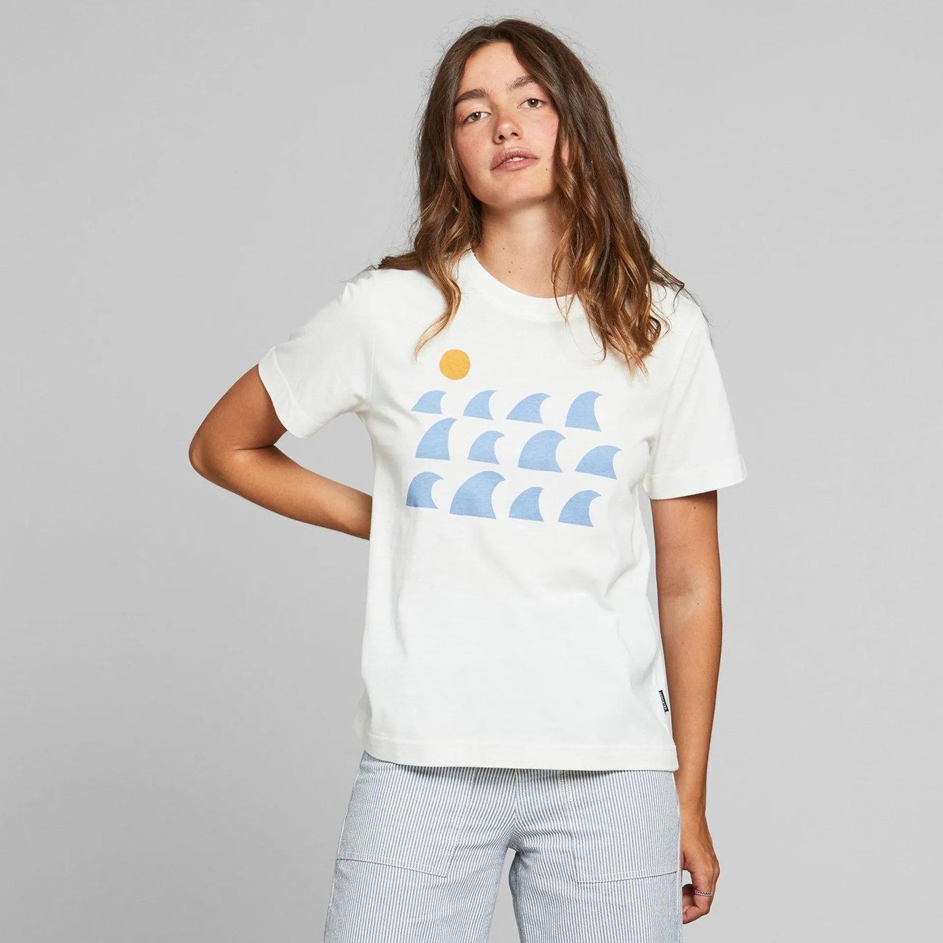 T-shirt Mysen Rays and Waves Off-White