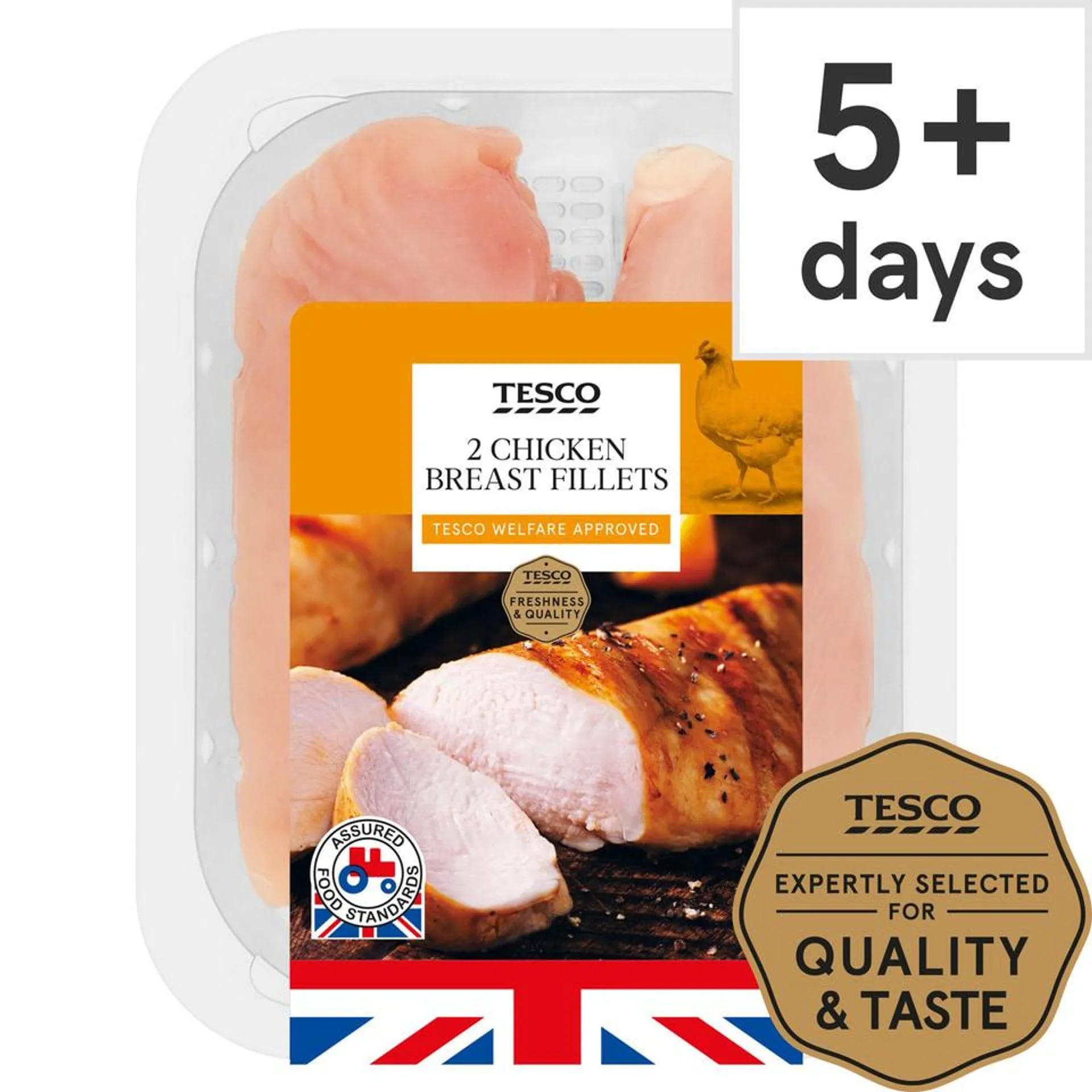 Tesco 2 British Chicken Breast Fillets 300G