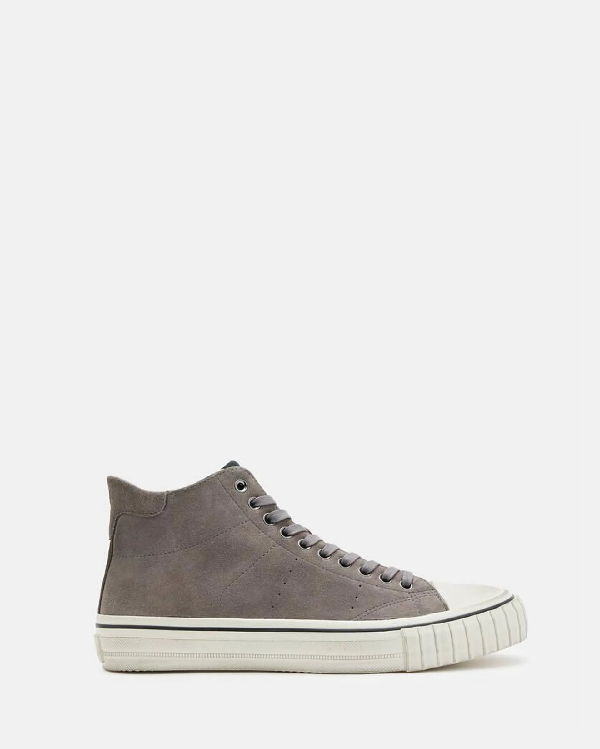 Lewis Lace Up Leather High Top Trainers