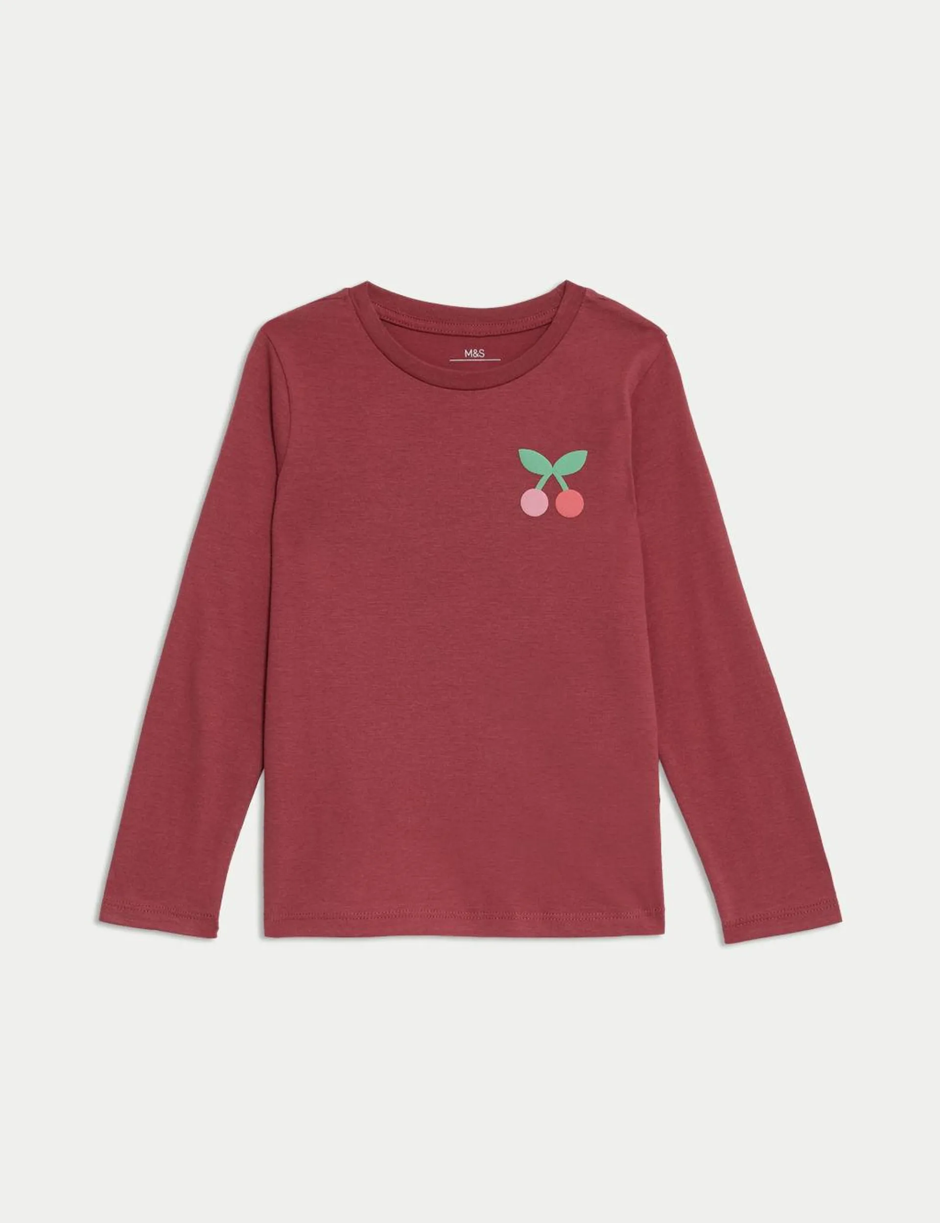 Pure Cotton Cherry Top (2-8 Yrs)