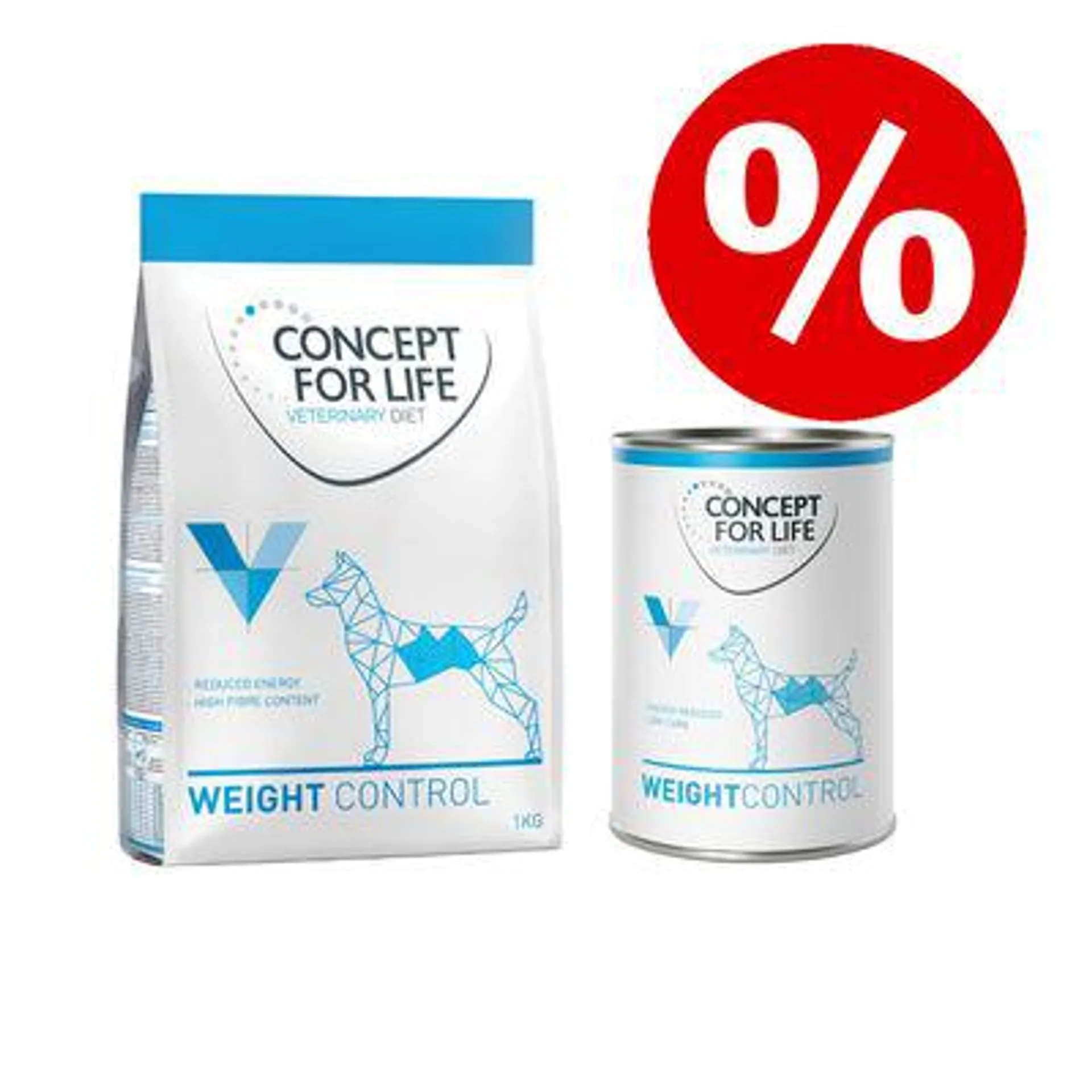 1kg Concept for Life Veterinary Diet Dry Dog Food + Wet Dog Food - Trial Price!*