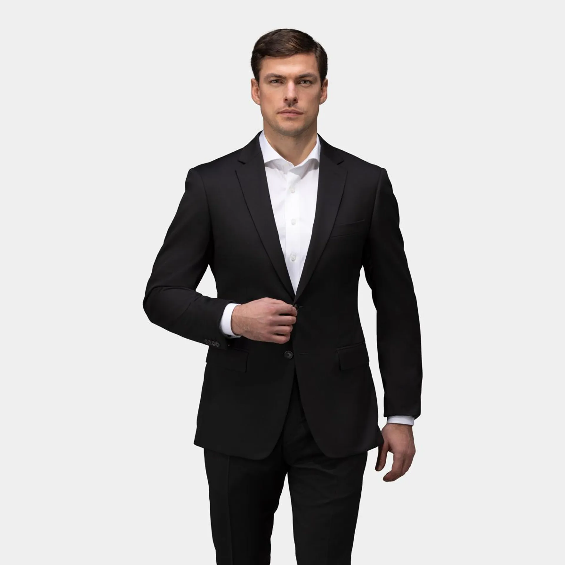 Black two-piece suit