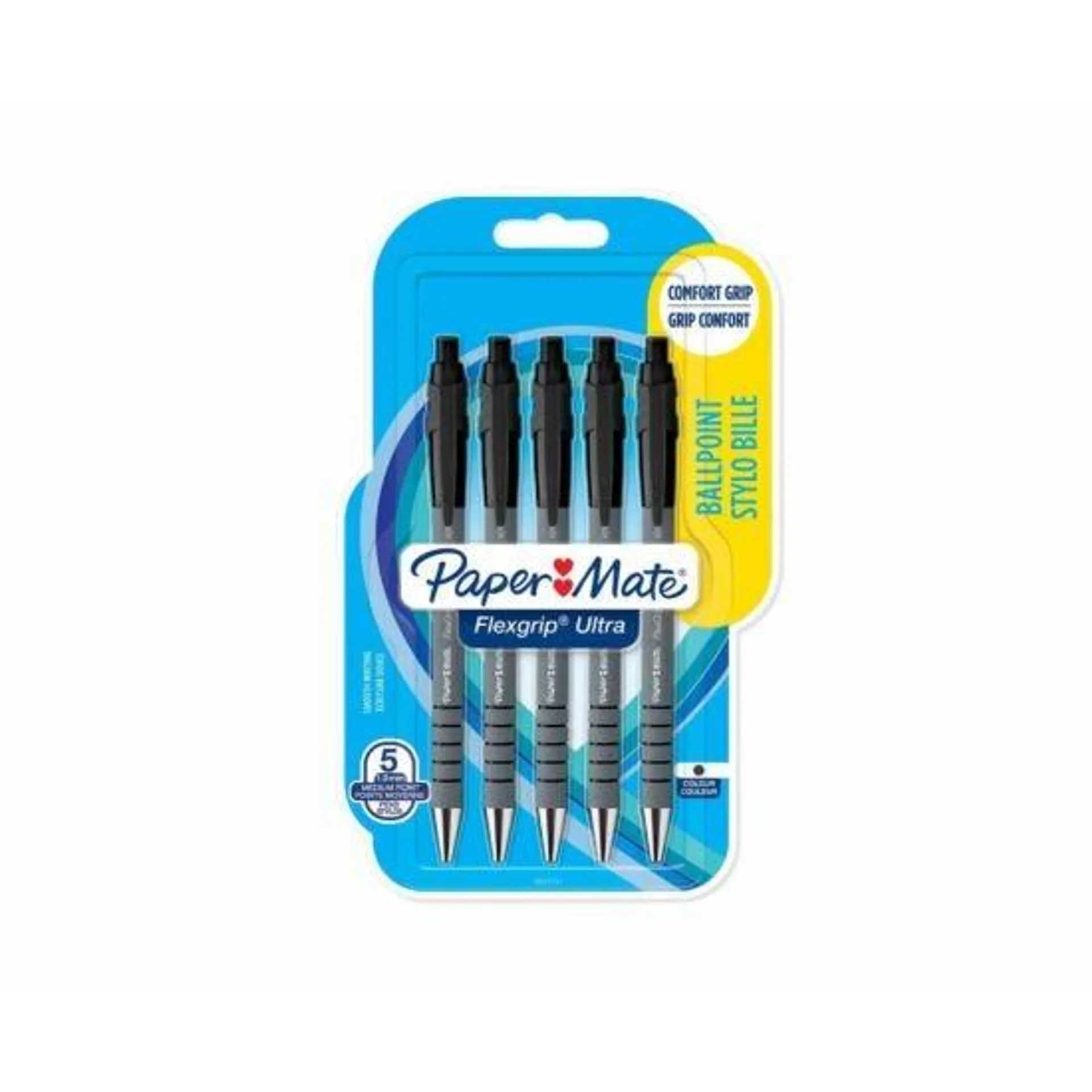 Paper Mate Flexgrip Retractable Ballpen Pack of 5