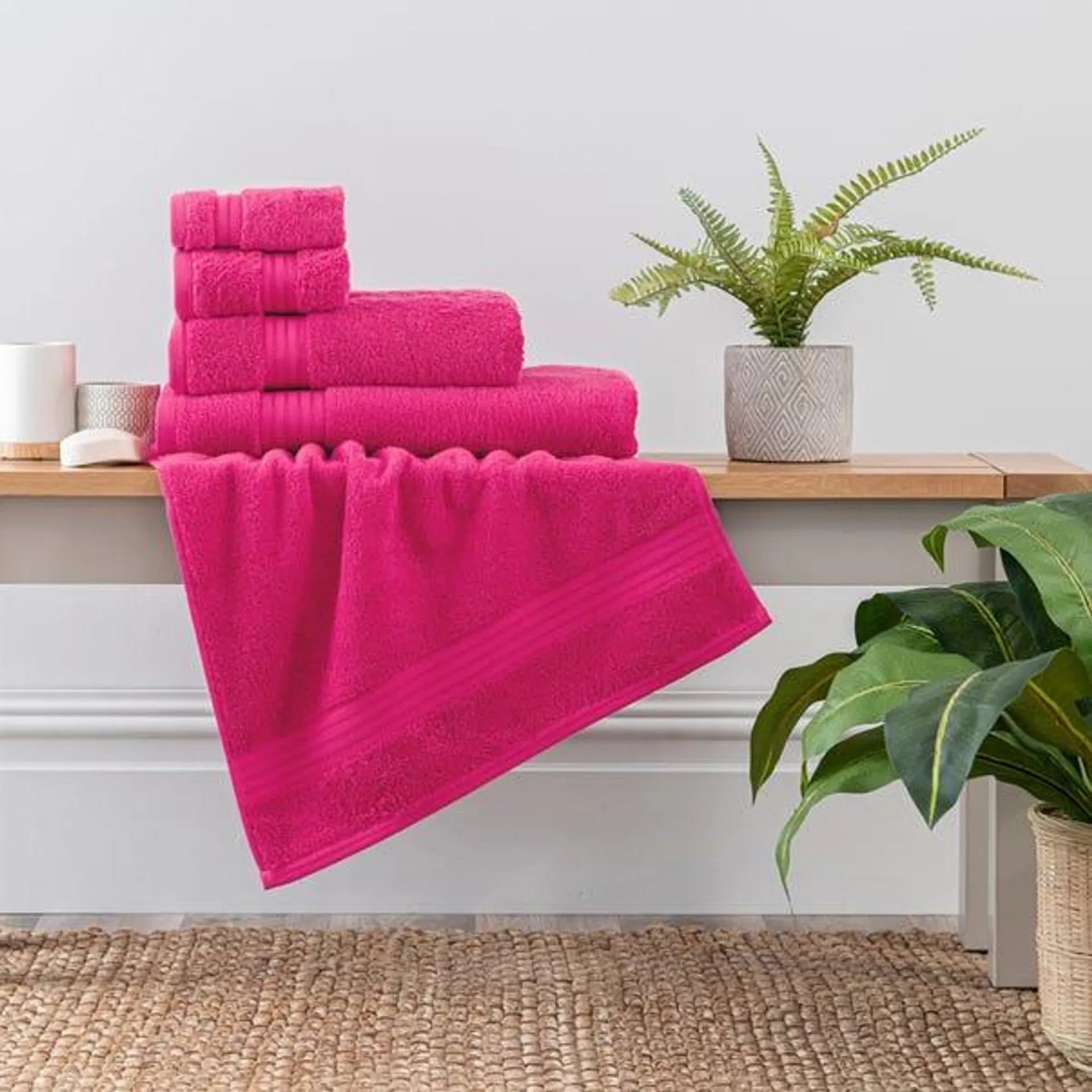 Fuchsia Egyptian Cotton Towel