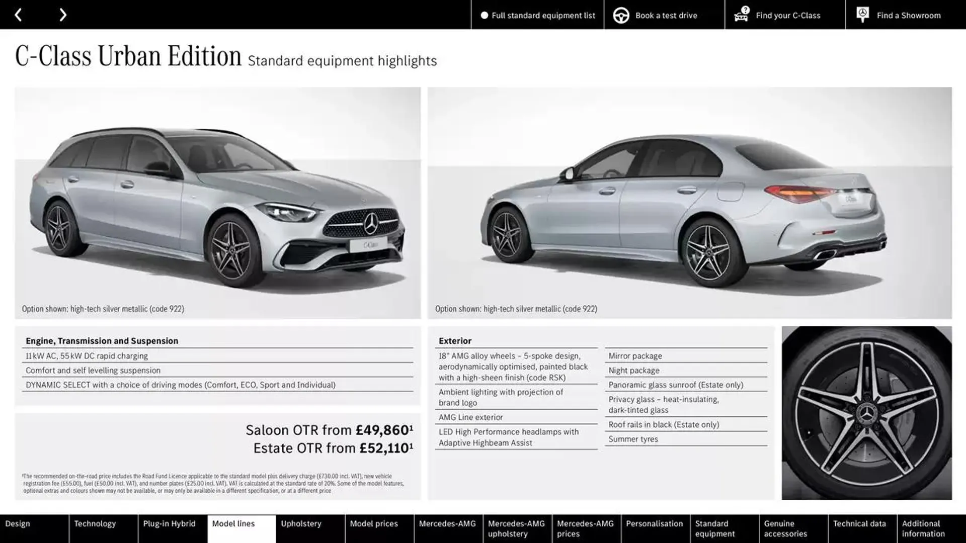 Mercedes Benz C-Class Saloon from 9 October to 9 October 2025 - Catalogue Page 22