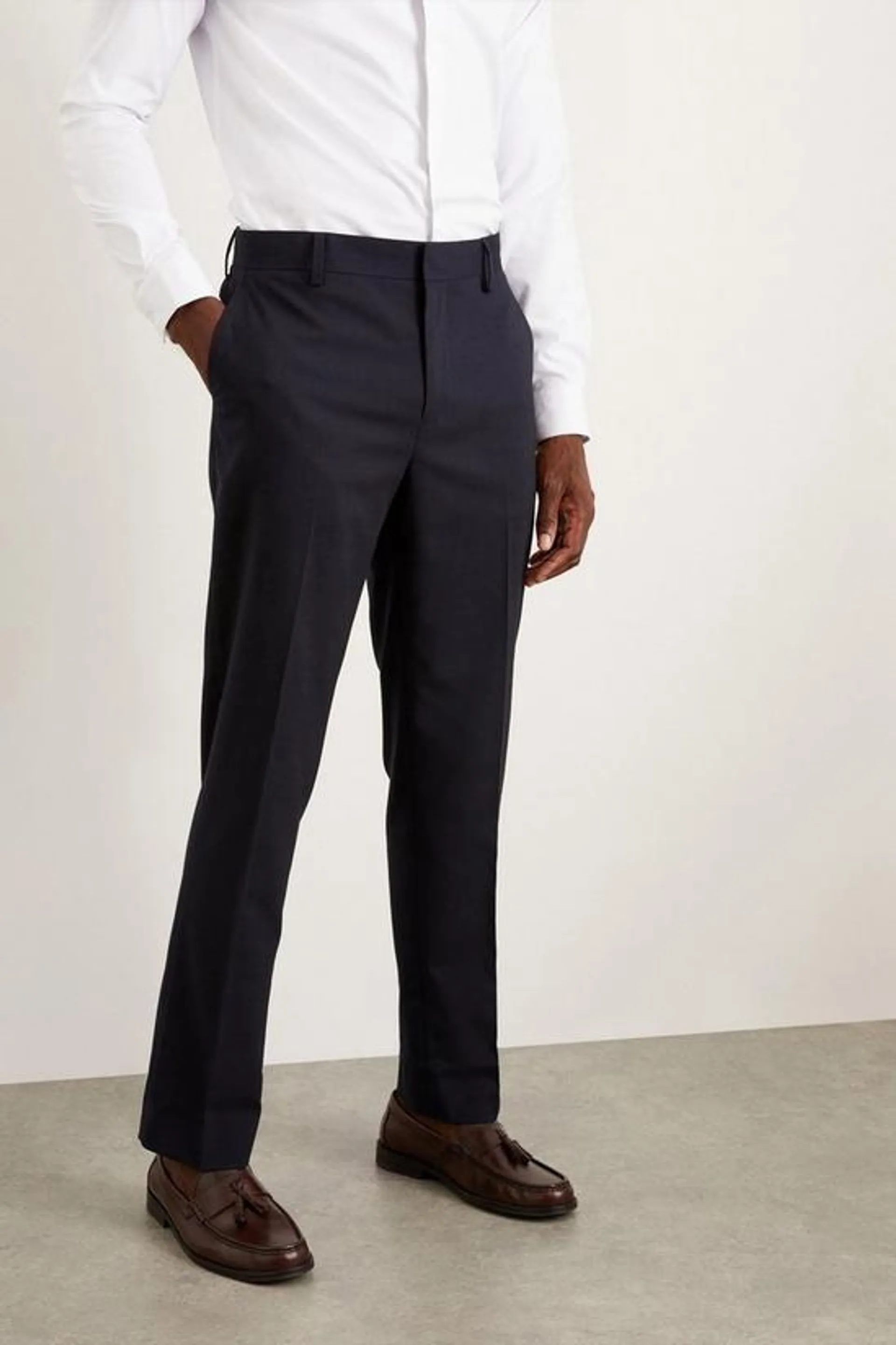 Plus Tailored Fit Navy Essential Suit Trousers