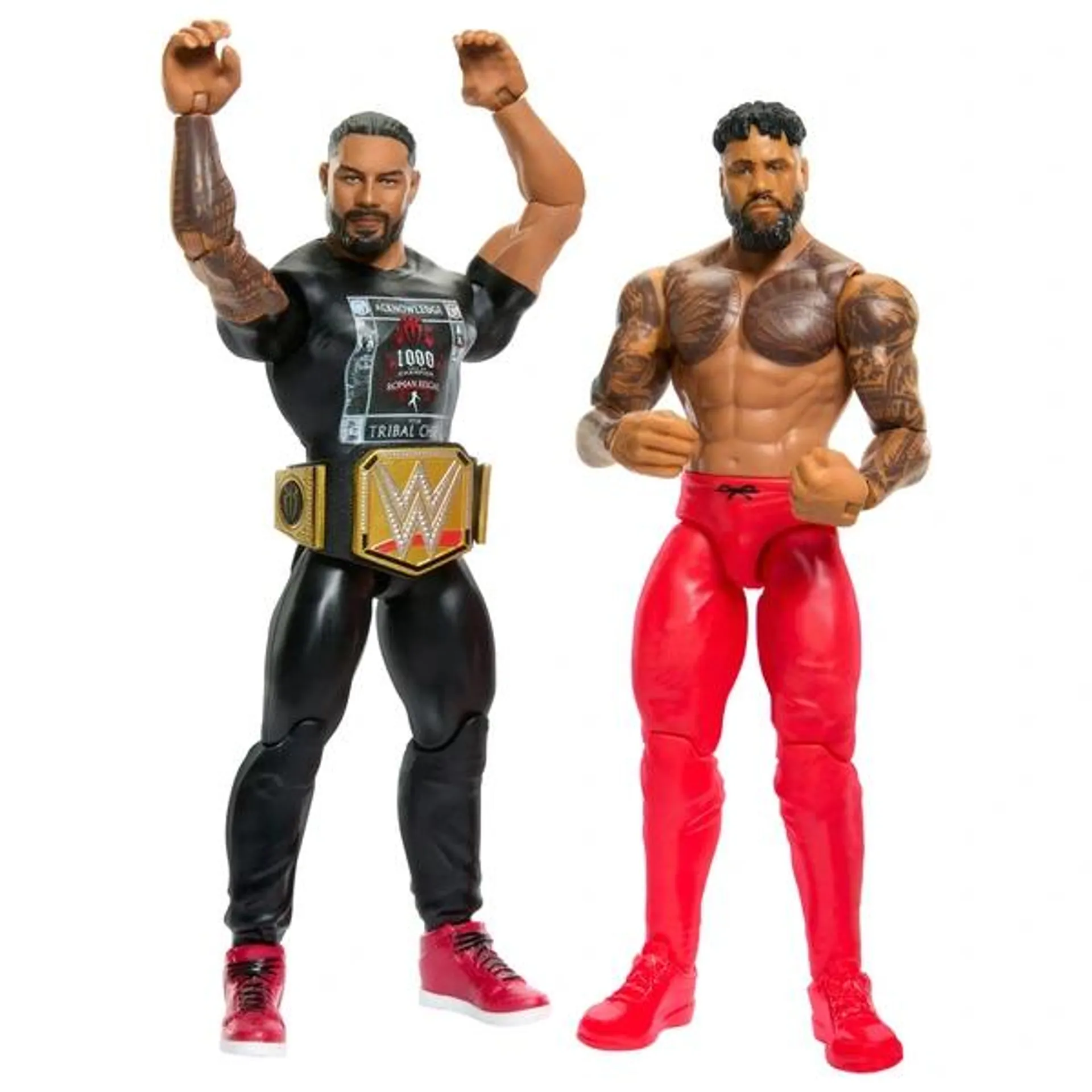 WWE - Twin Pack Série 17 Figurines Roman Reigns VS Jey Uso