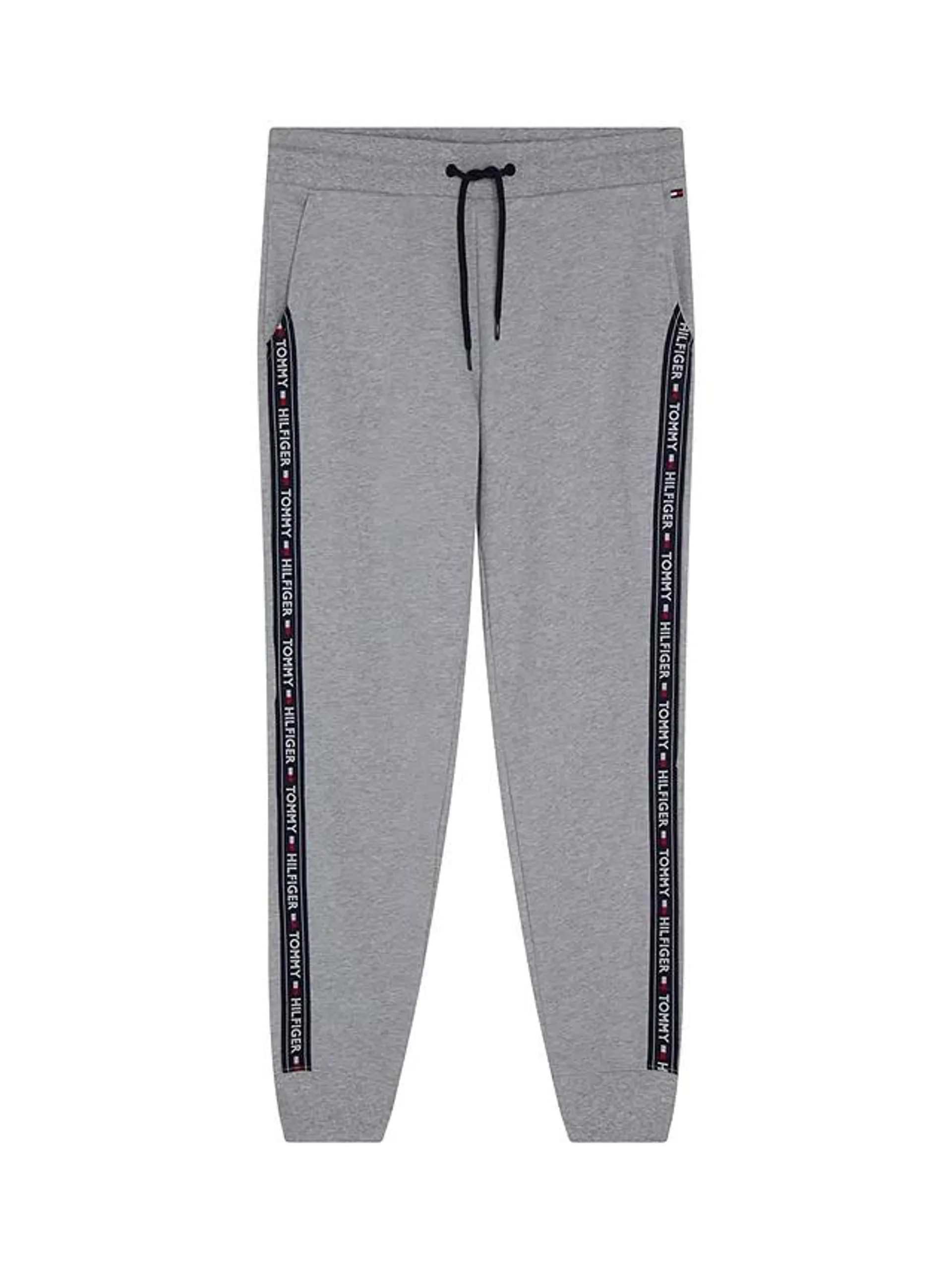 Tommy Hilfiger Repeat Logo Tape Joggers, Grey Heather