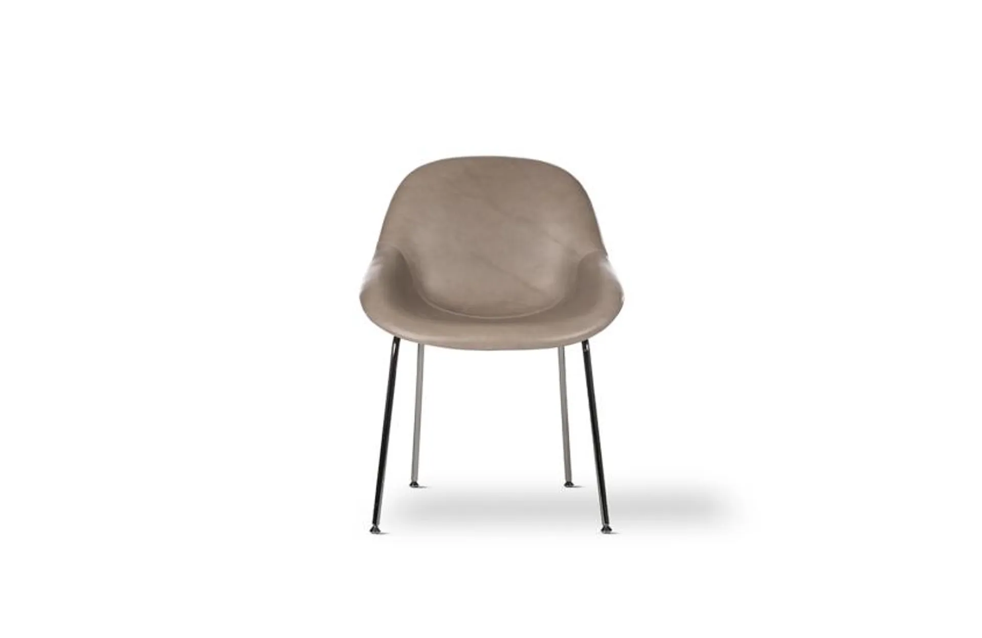 Medea Dining Chair in Daino Leather