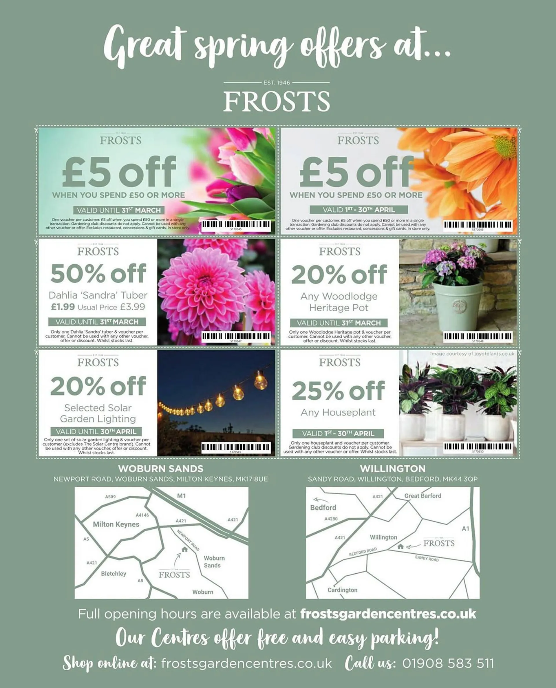 Frosts Garden Centres leaflet from 11 March to 31 May 2024 - Catalogue Page 52