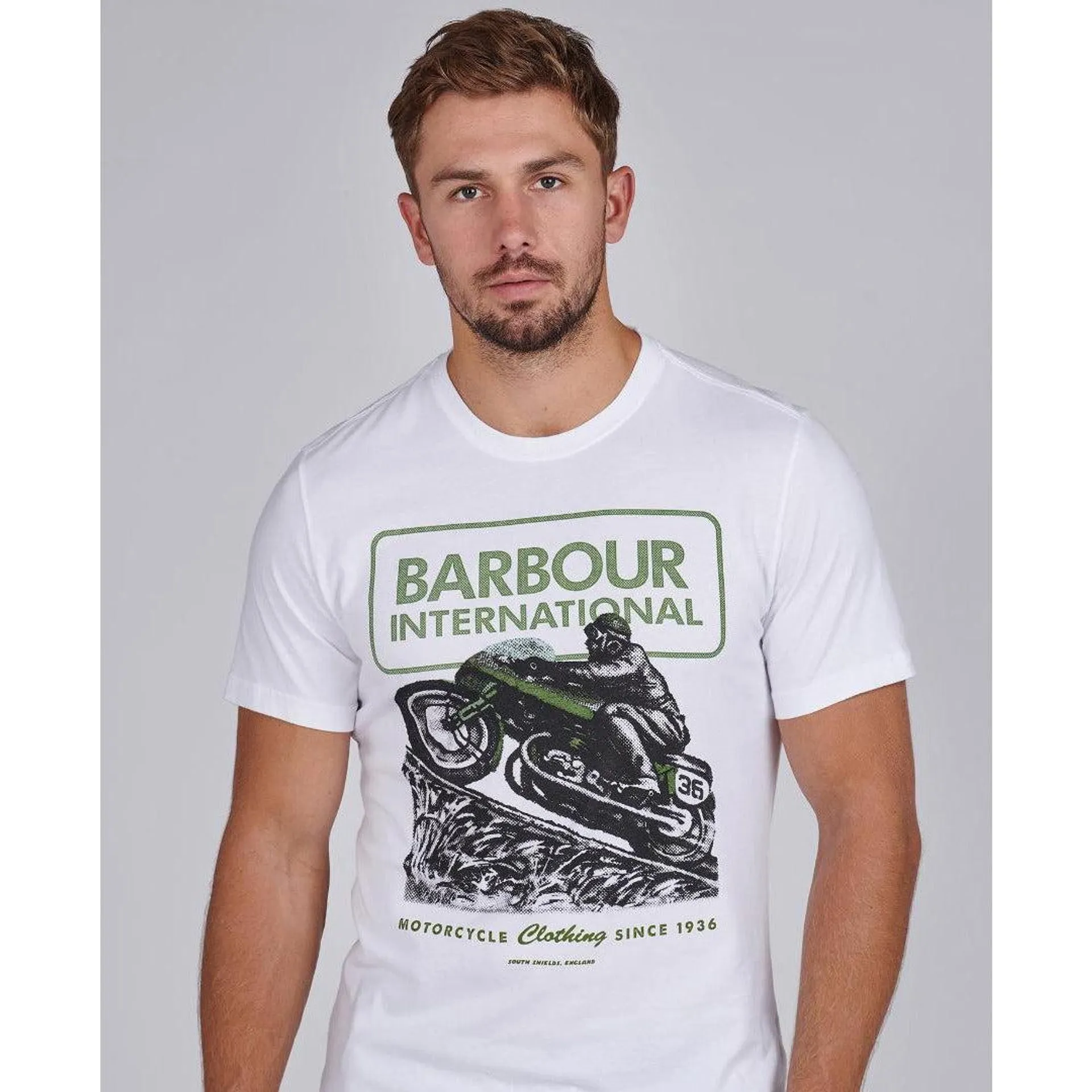 Barbour International Archive Downforce Tee - White