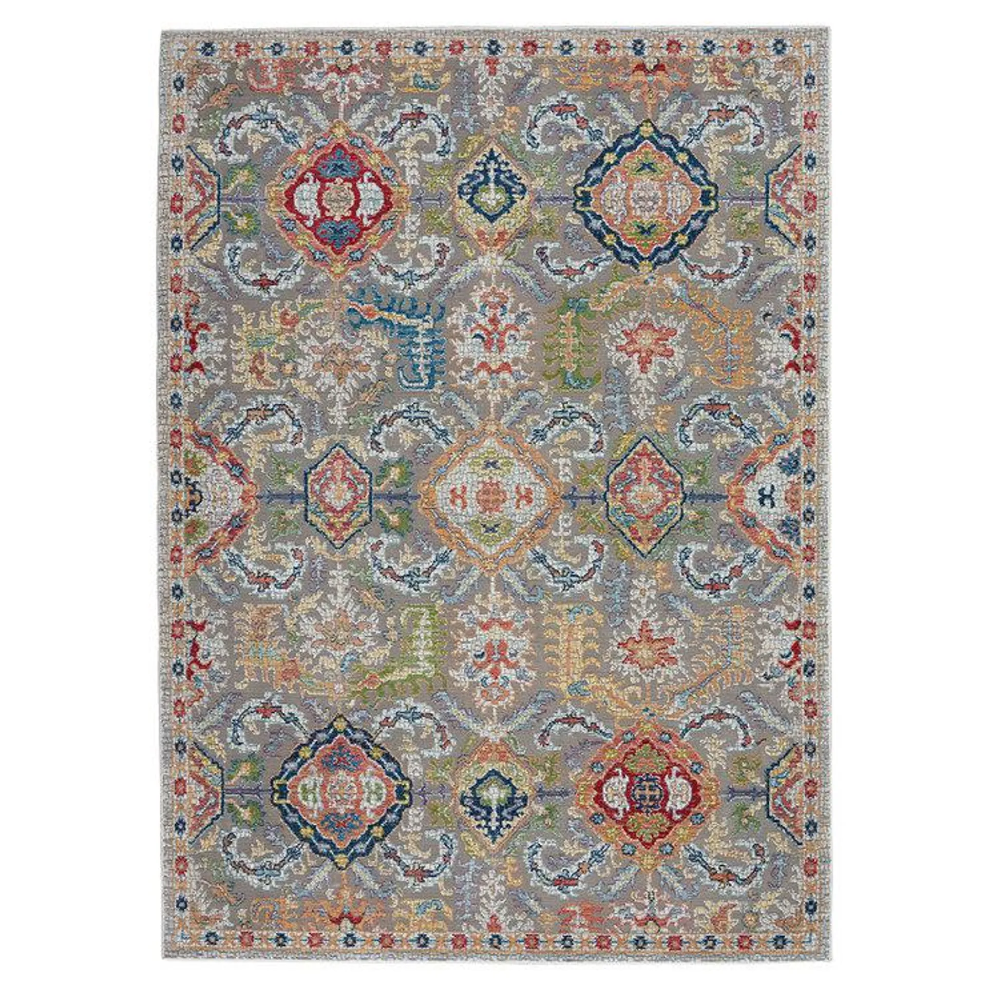 Ankara Grey Patterned Rug in 2 Sizes