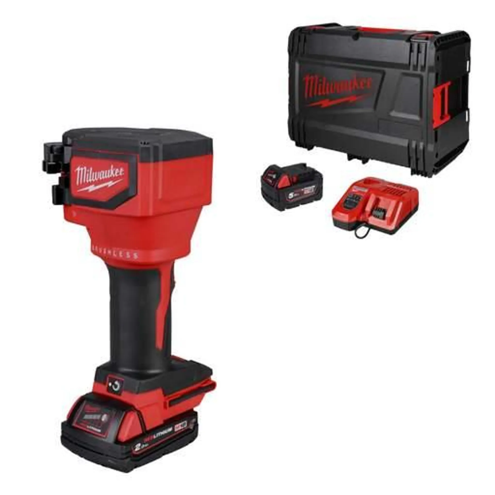 Milwaukee M18BLTRC-522X 18V Threaded Rod Cutter with 1 x 2.0Ah and 1 x 5.0Ah Batteries