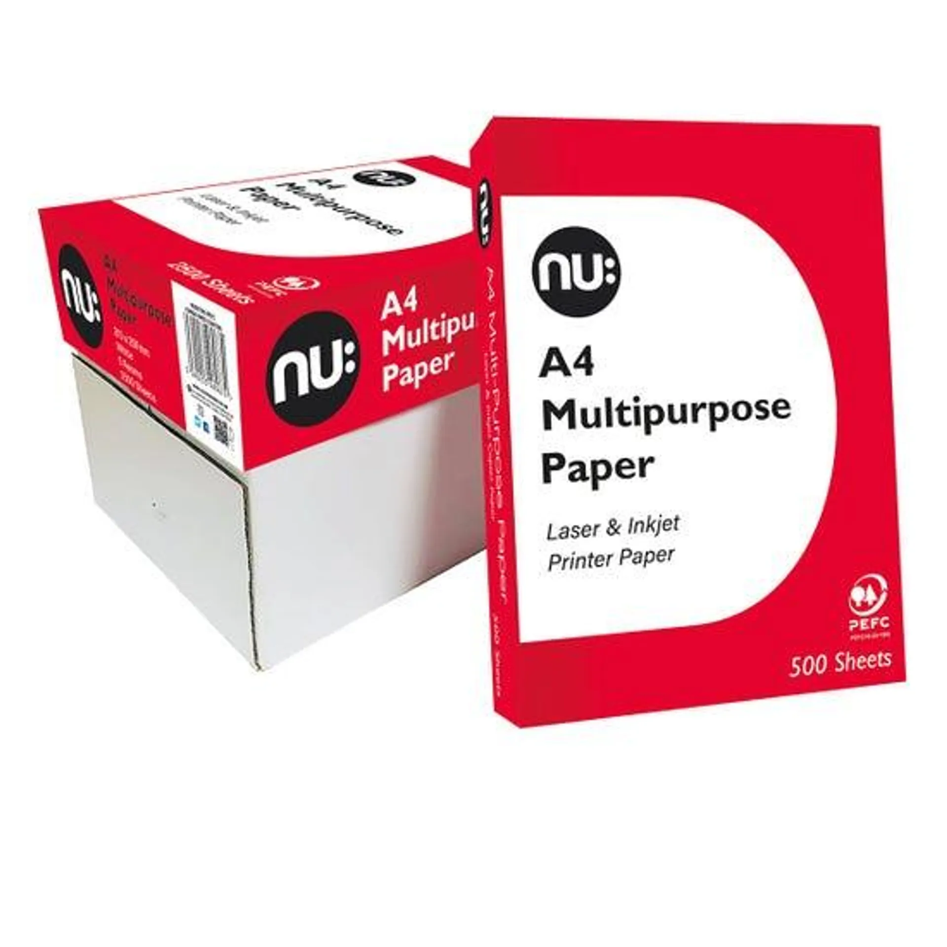 Nu Copier Paper A4 70gsm Box of 5 Reams