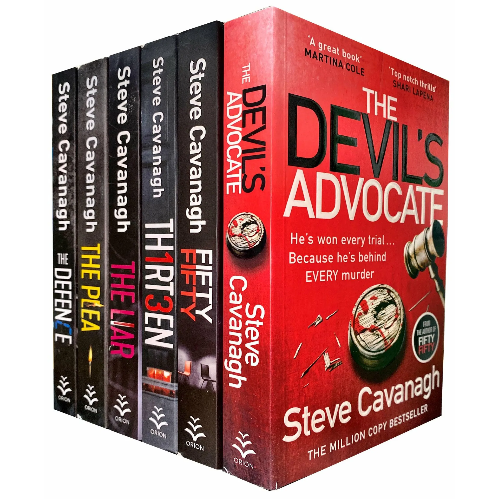 Eddie Flynn Series 6 Books Collection Set By Steve Cavanagh (Thirteen, The Defence, The Plea, The Liar, Fifty-Fifty, The Devil's Advocate)