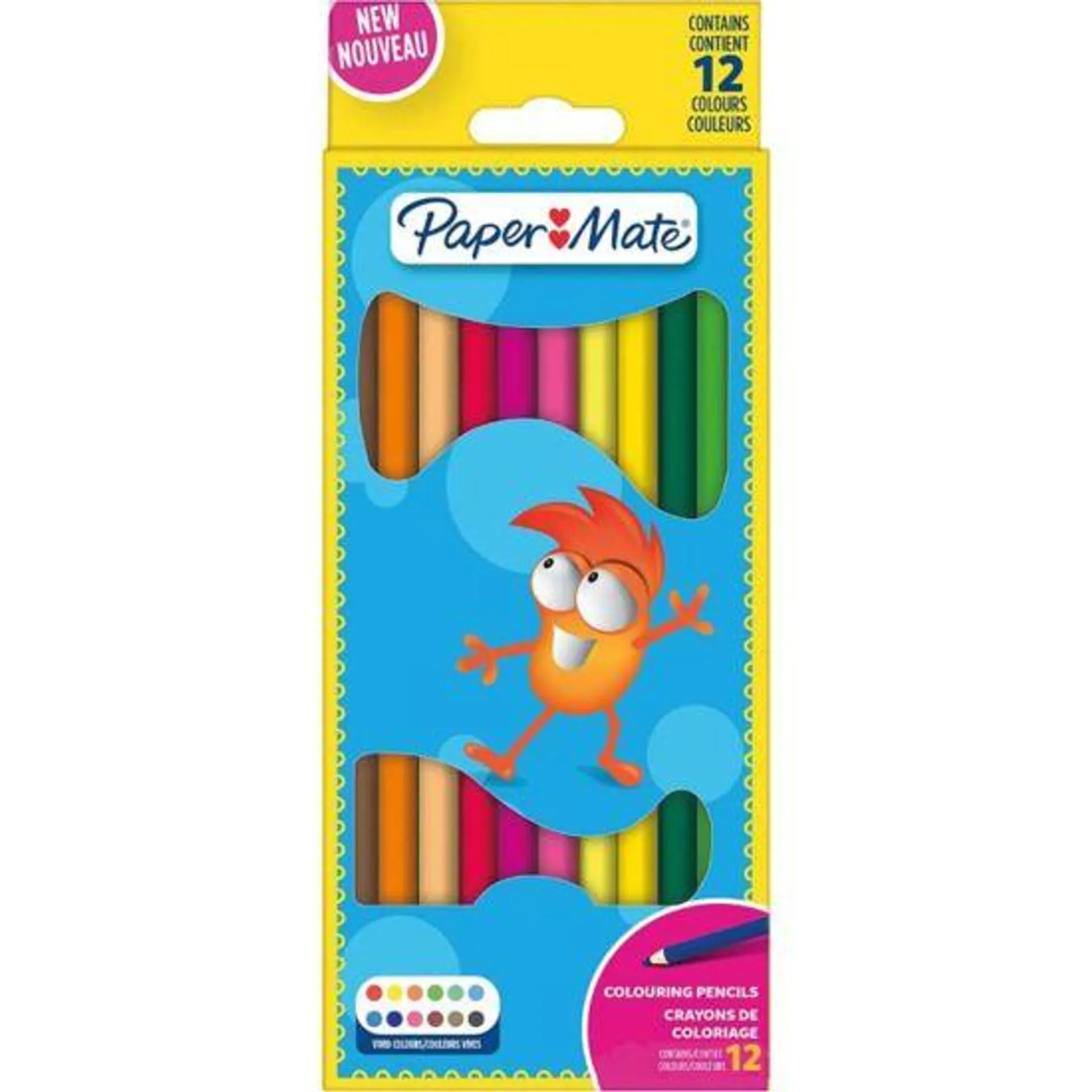 Paper Mate Kids Colouring Pencils Pack of 12