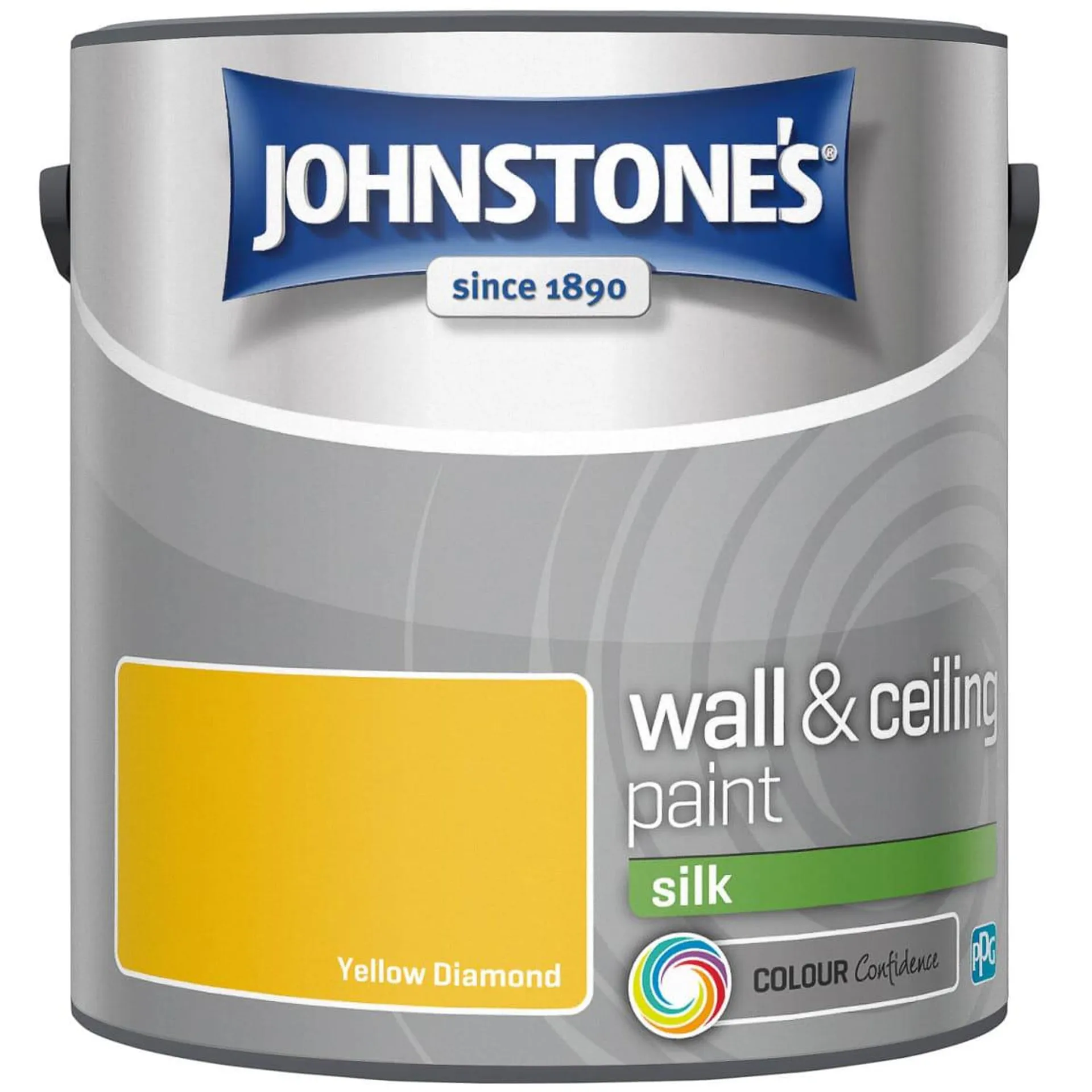 Johnstone's Paint Vinyl Silk Emulsion 2.5L - Yellow Diamond