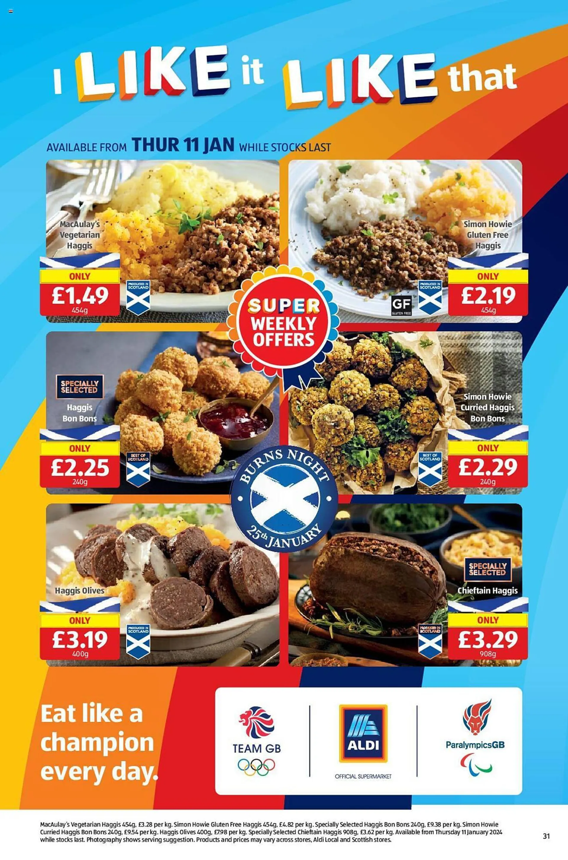 Aldi leaflet from 11 January to 14 January 2024 - Catalogue Page 31