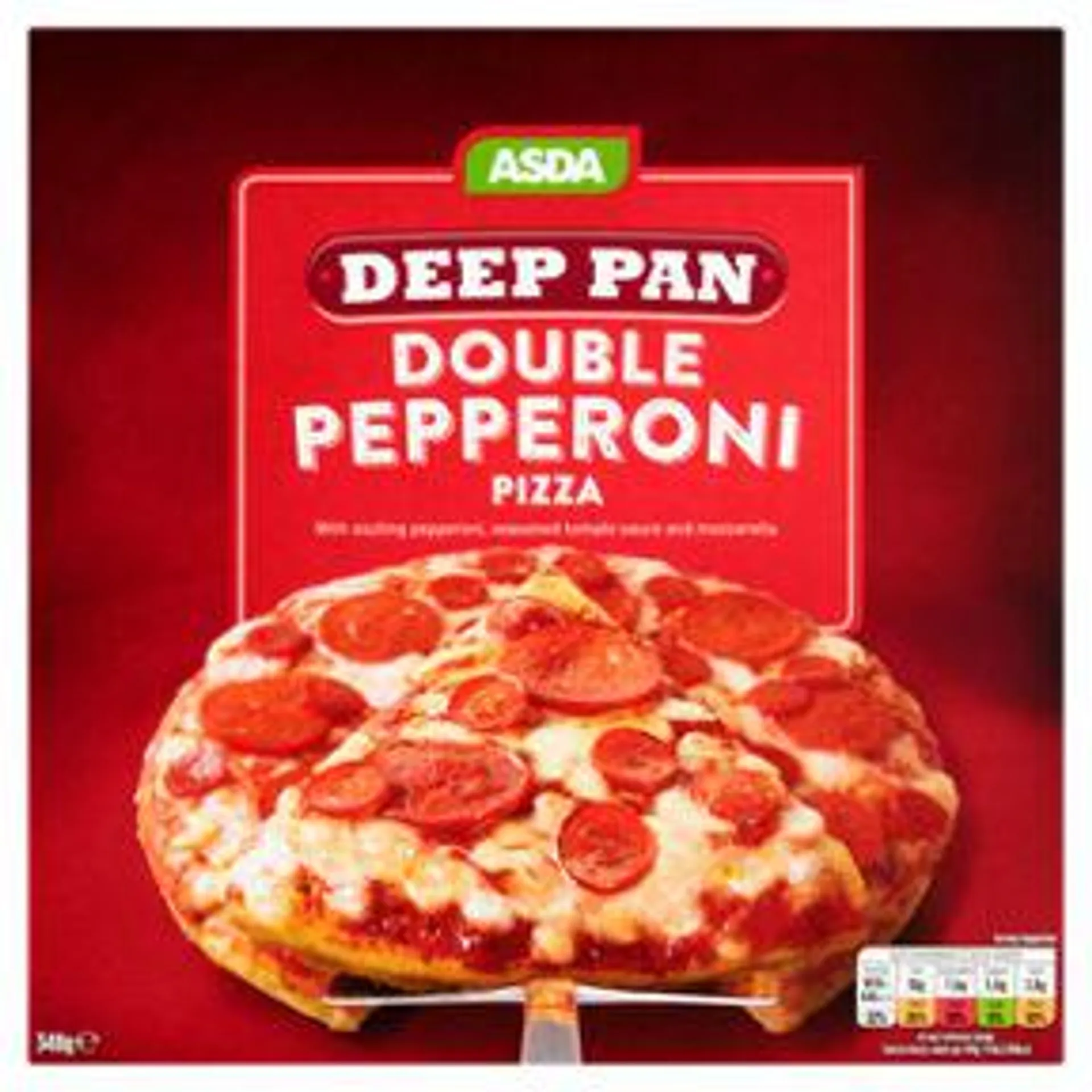 ASDA Deep Pan Double Pepperoni Pizza