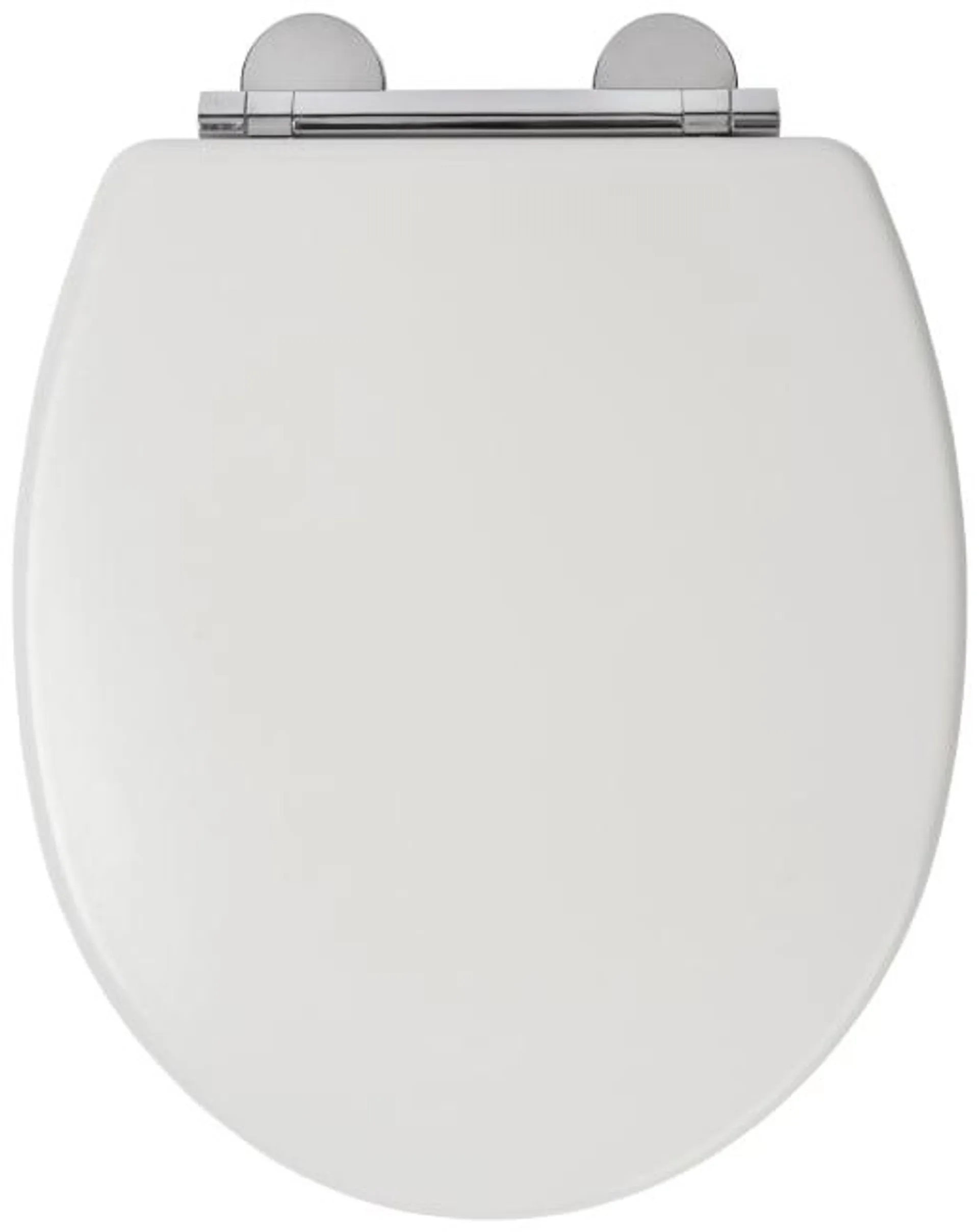 Croydex Lugano Flexi-Fix™ Wooden Soft Close Toilet Seat - White