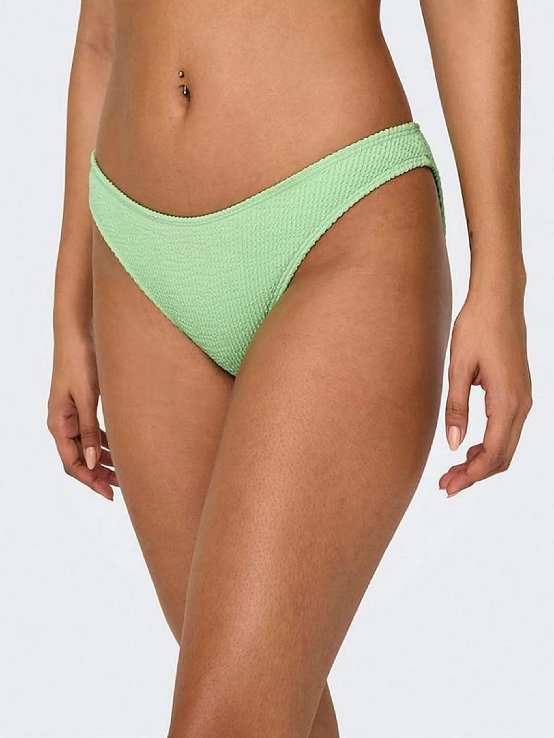 Textured Bikini Bottoms - Green