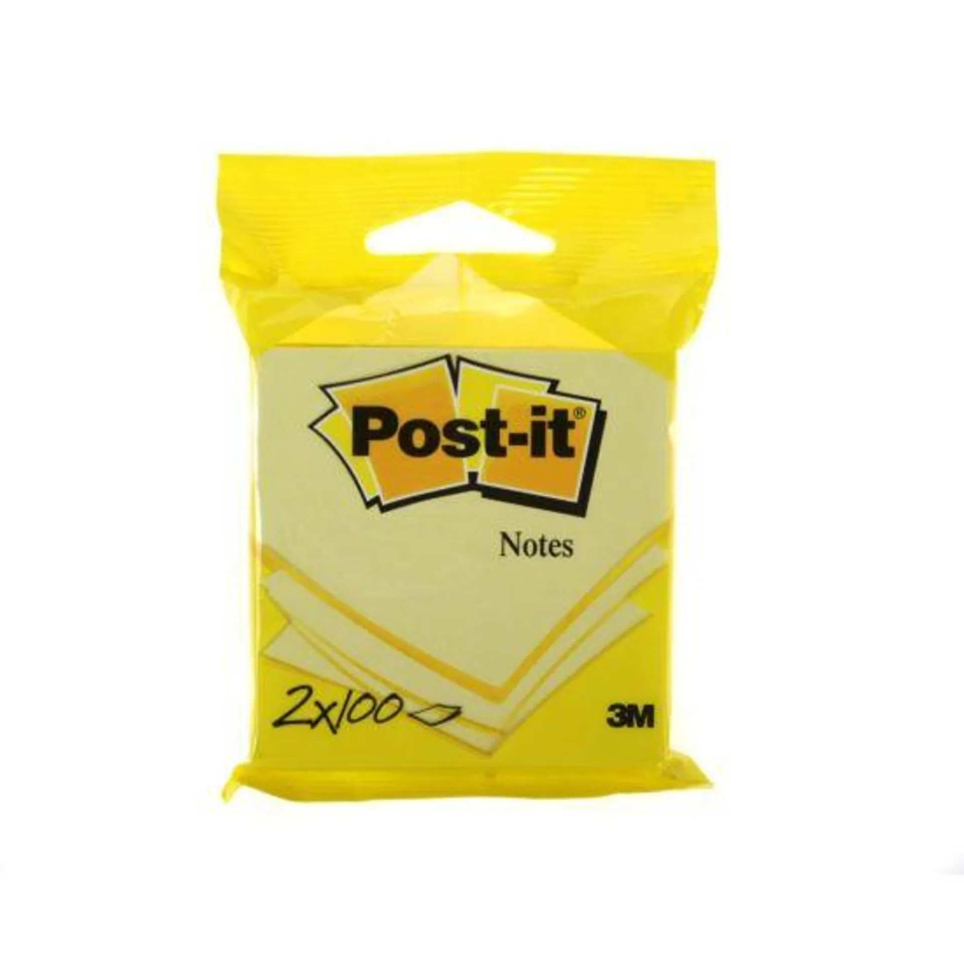 3M Post It Notes Self Adhesive 76x76mm 100 Sheets Pack of 2