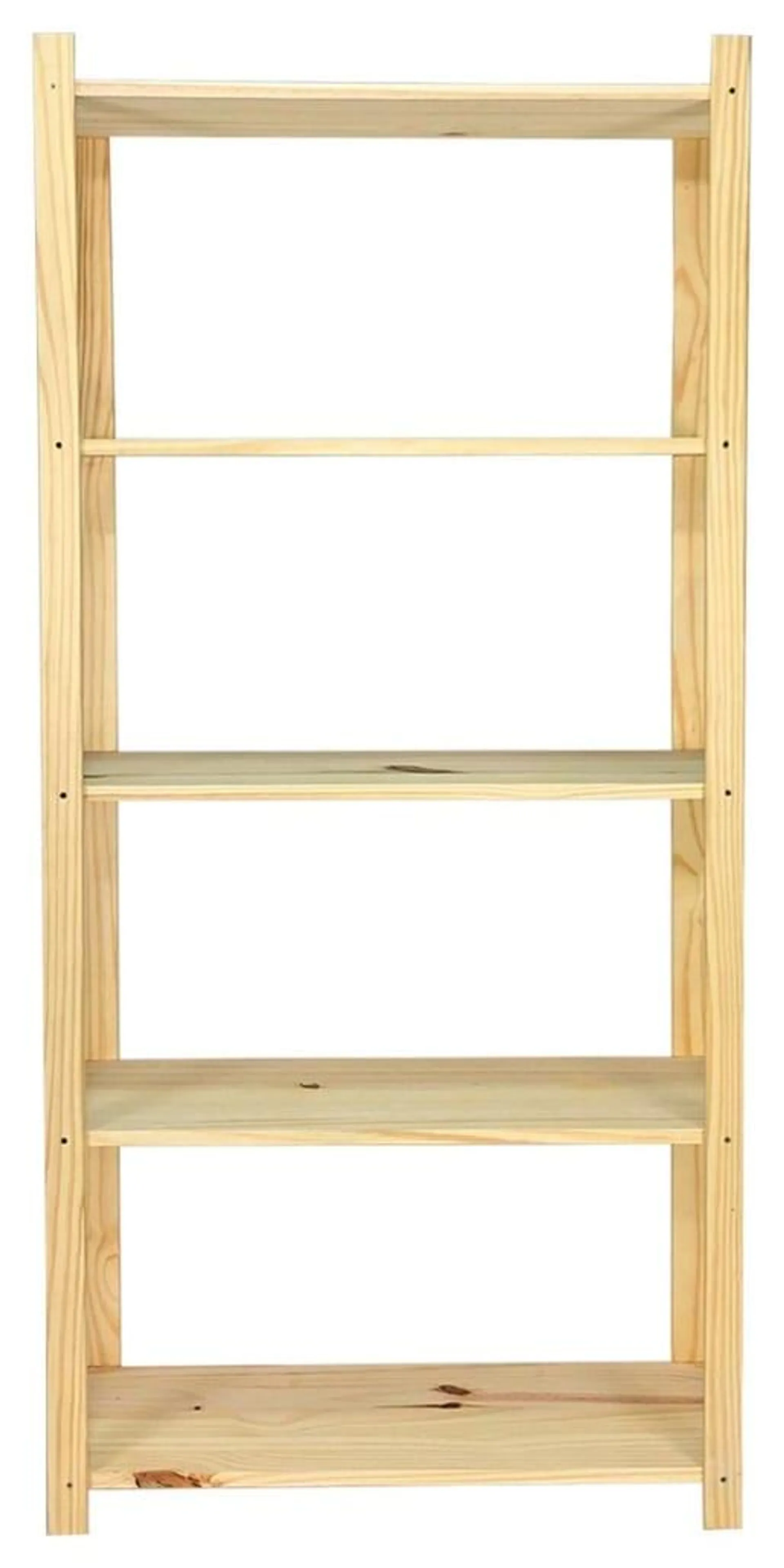 Wickes 5 Tier Pine Shelf Unit - 800mm