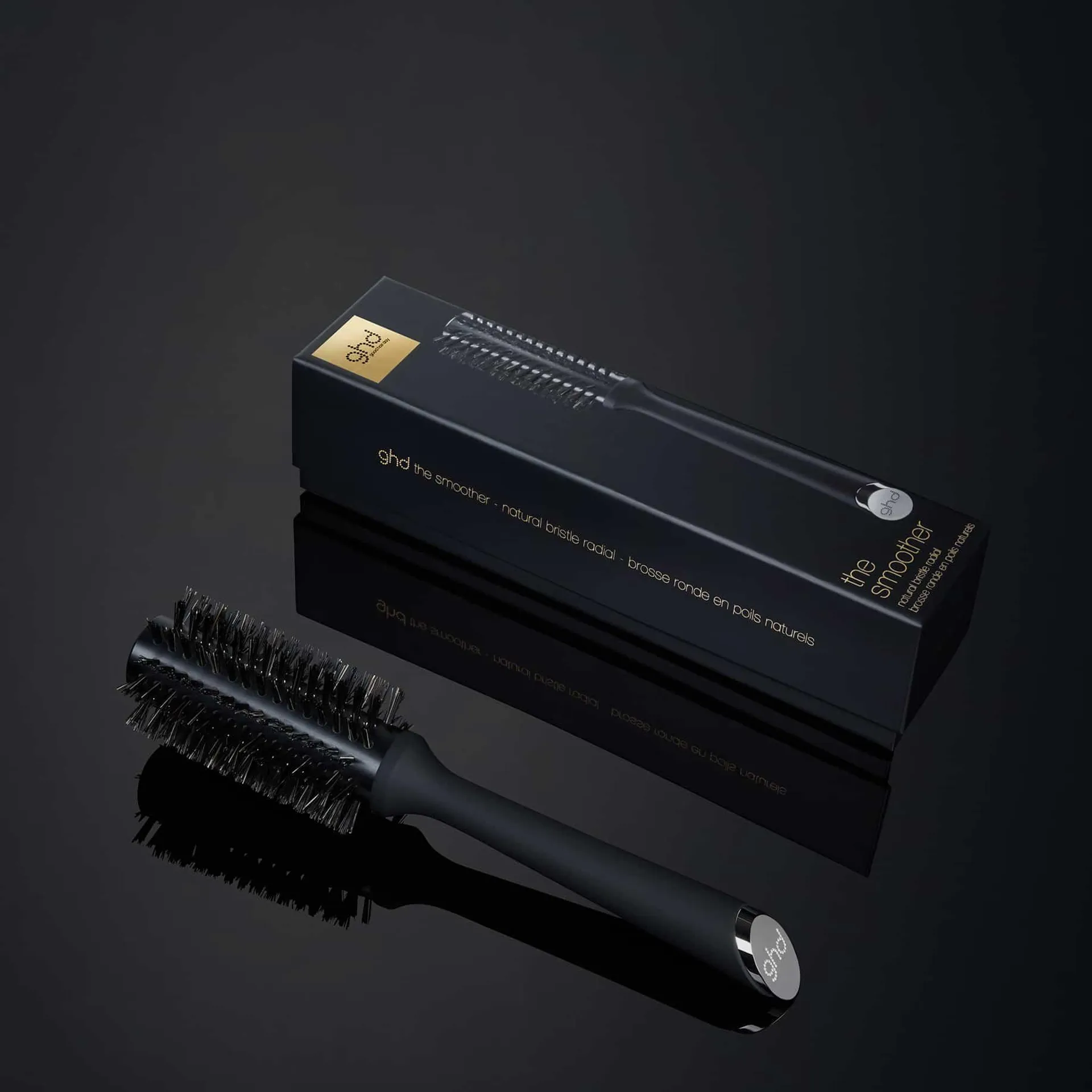 GHD THE SMOOTHER - NATURAL BRISTLE BRUSH SIZE 2 (35MM BARREL)