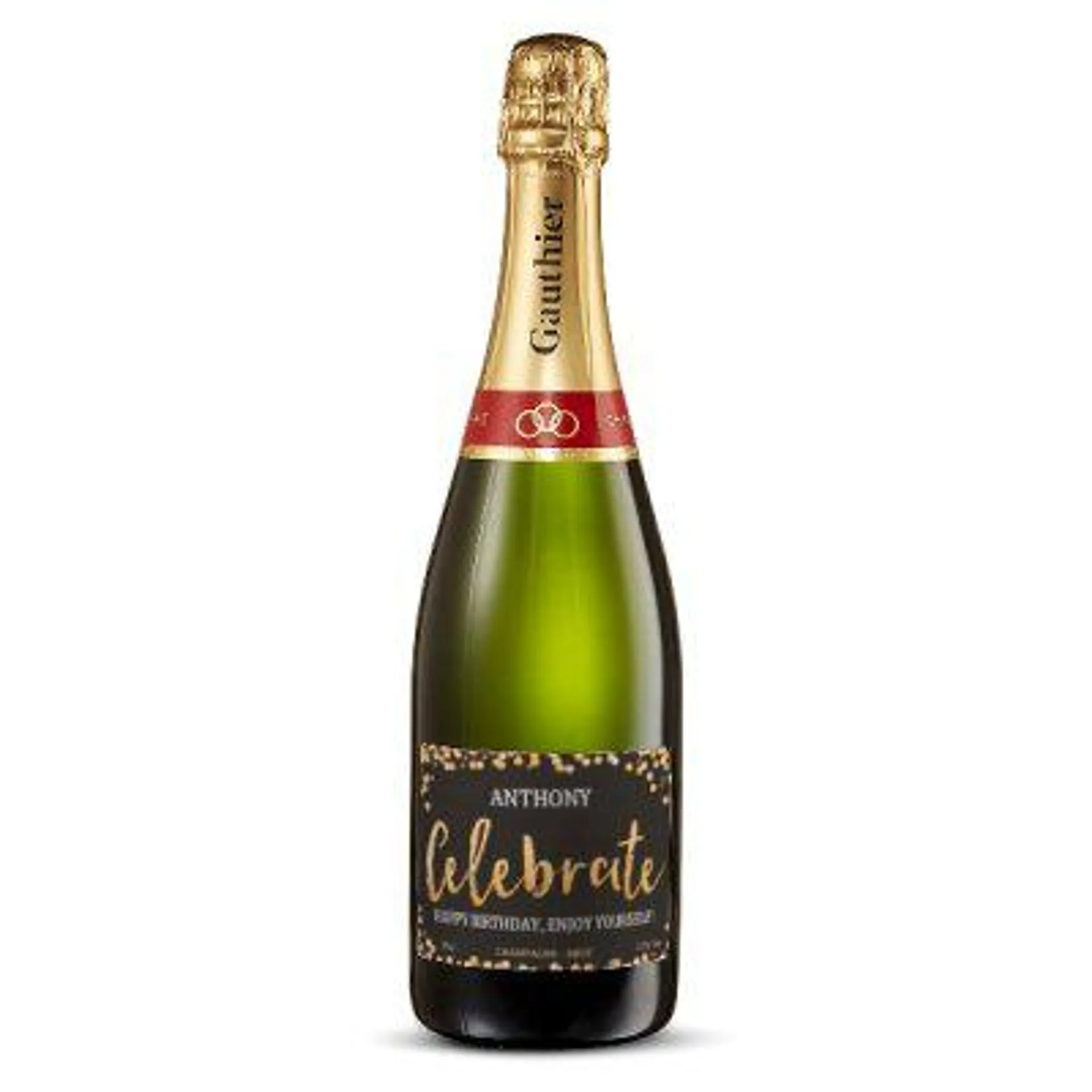 Personalised Celebrate Champagne 75cl