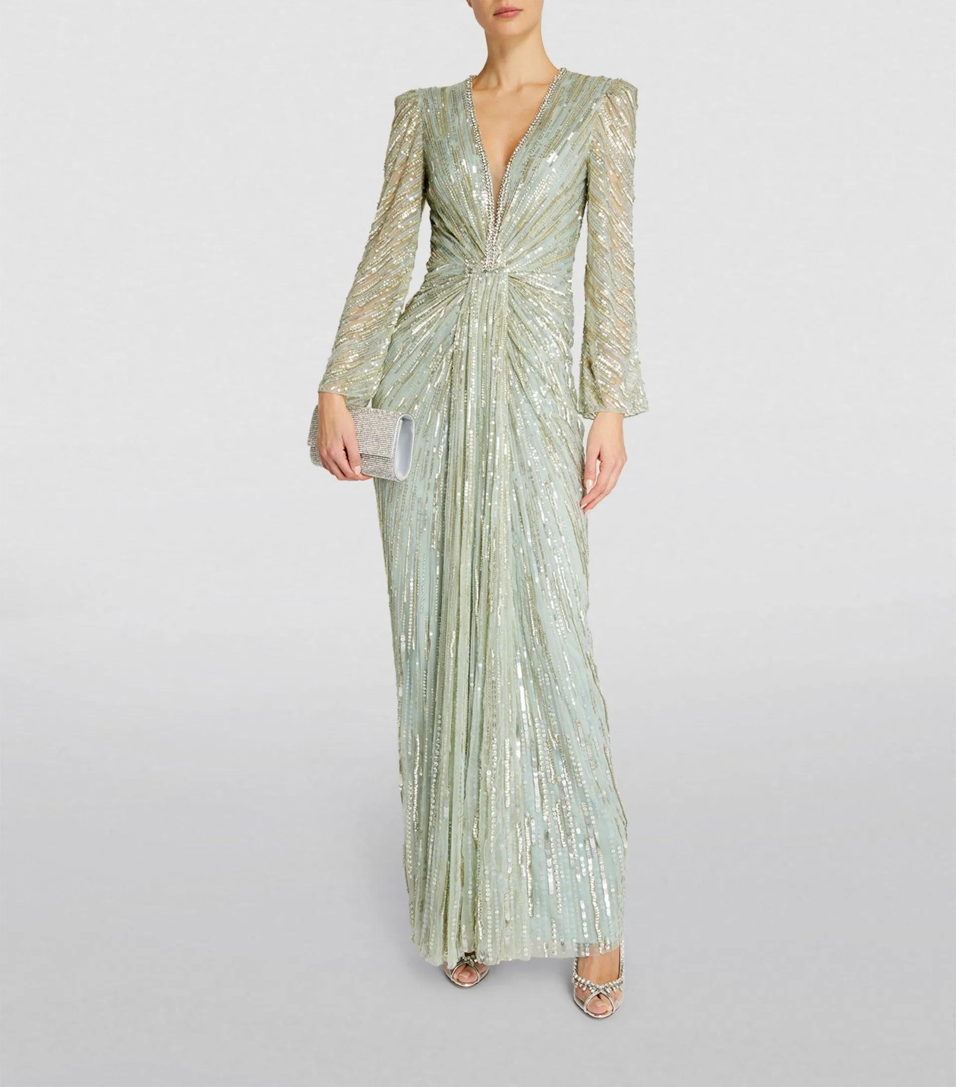 Sequin-Embellished Darcy Gown