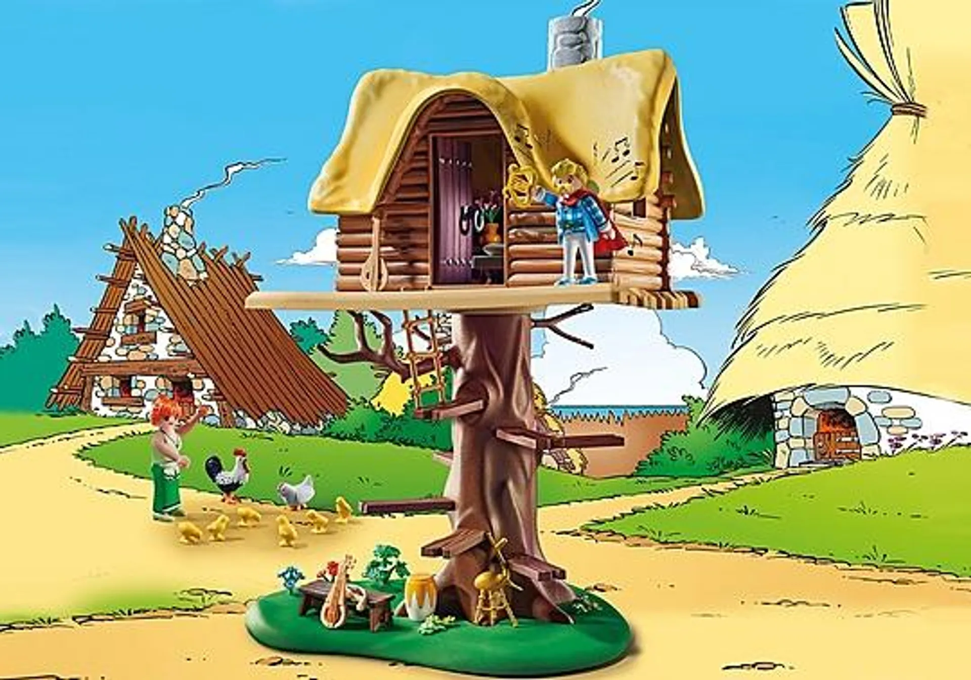 Asterix: Cacofonix with treehouse
