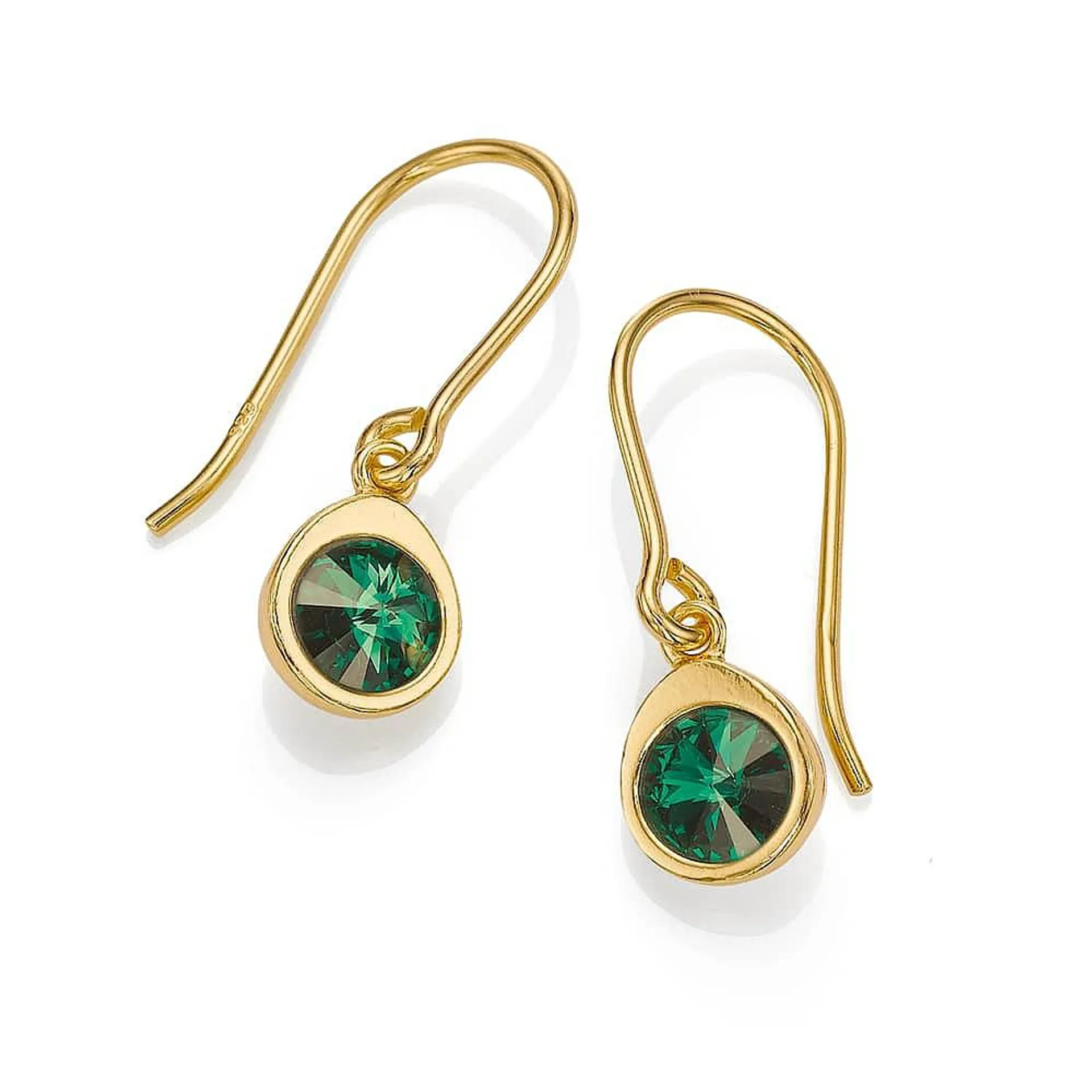 Very Verdant Green Crystal Earrings