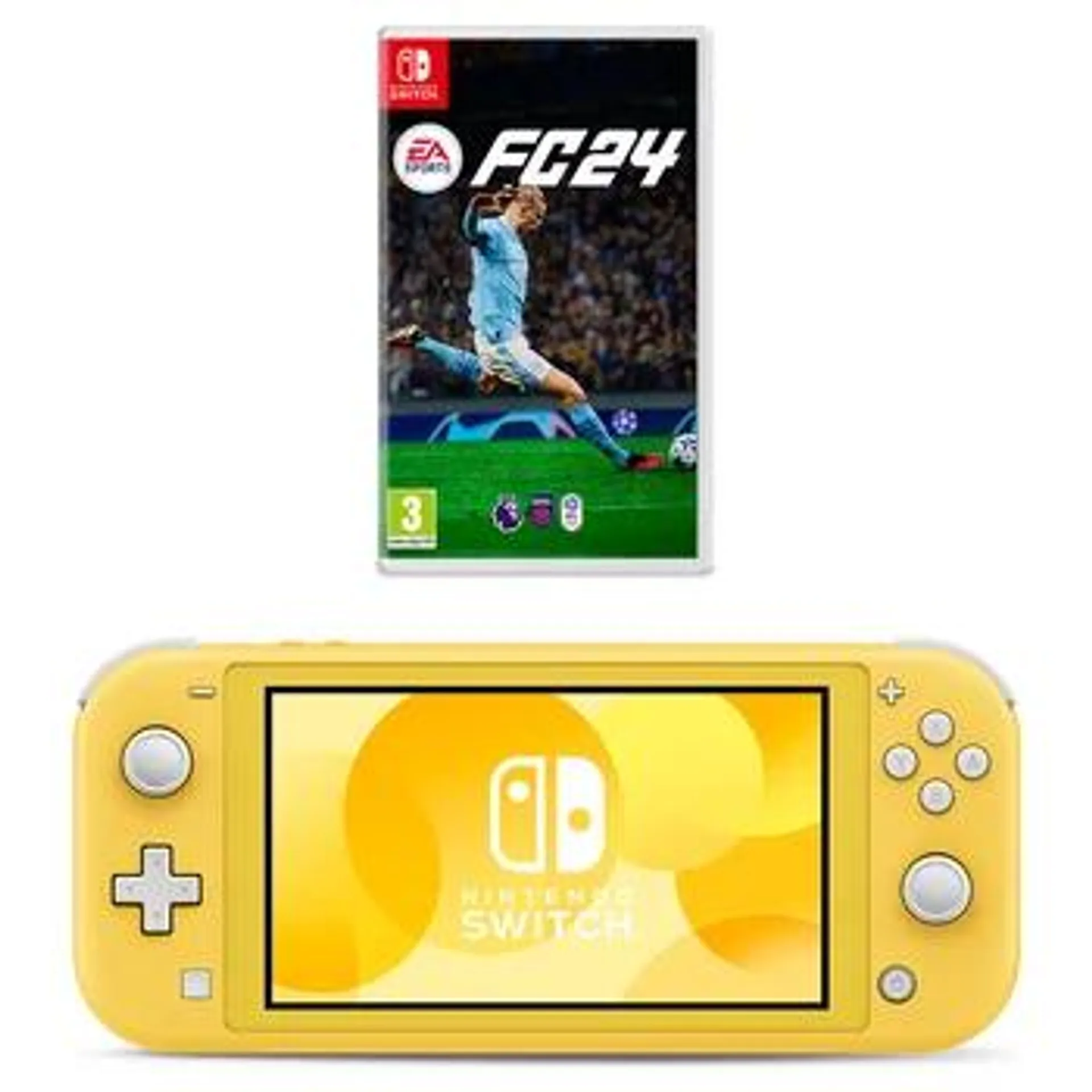 Nintendo Switch Lite (Yellow) & EA Sports FC 24