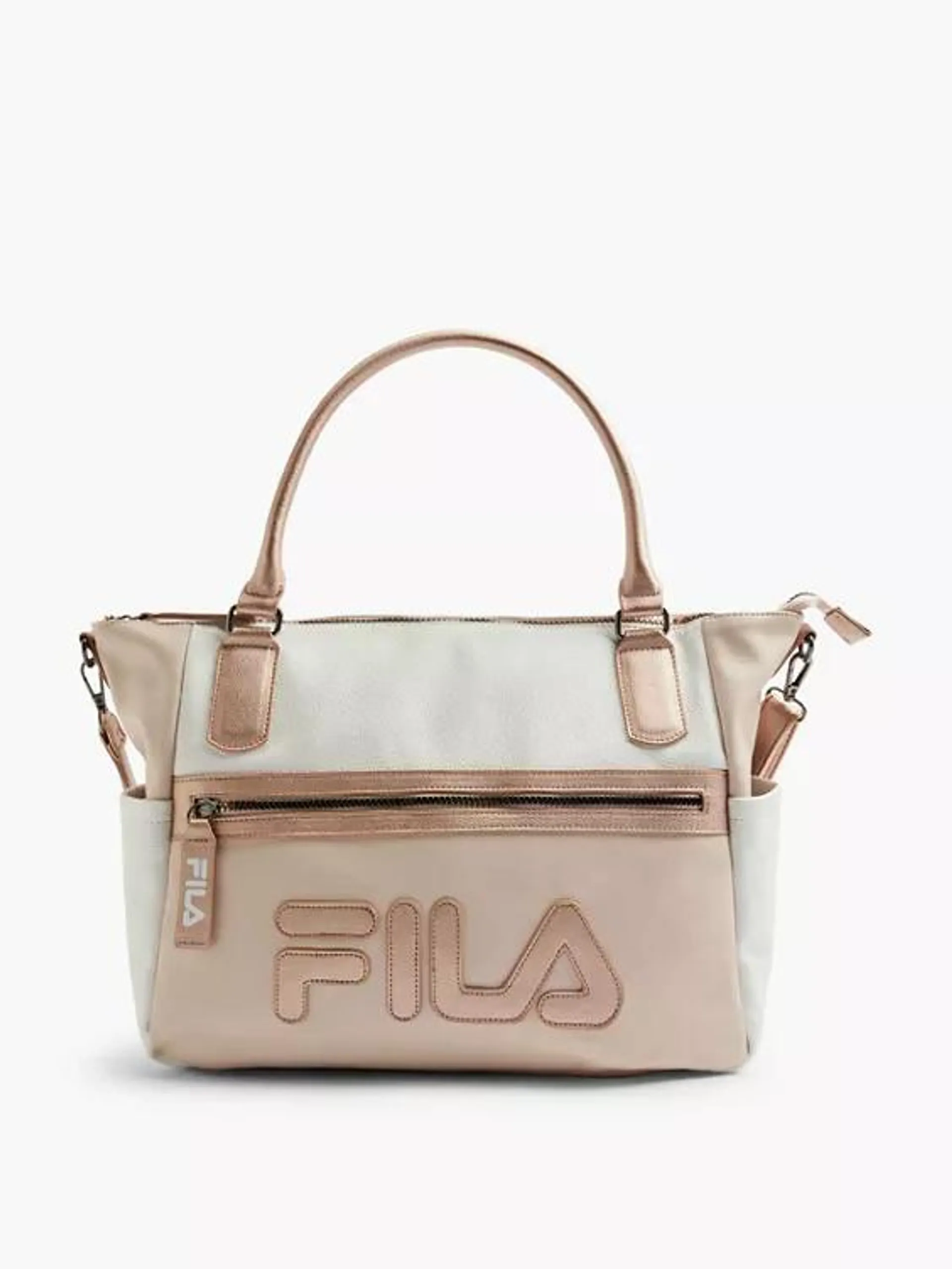 White and Rose Fila Shoulder Bag