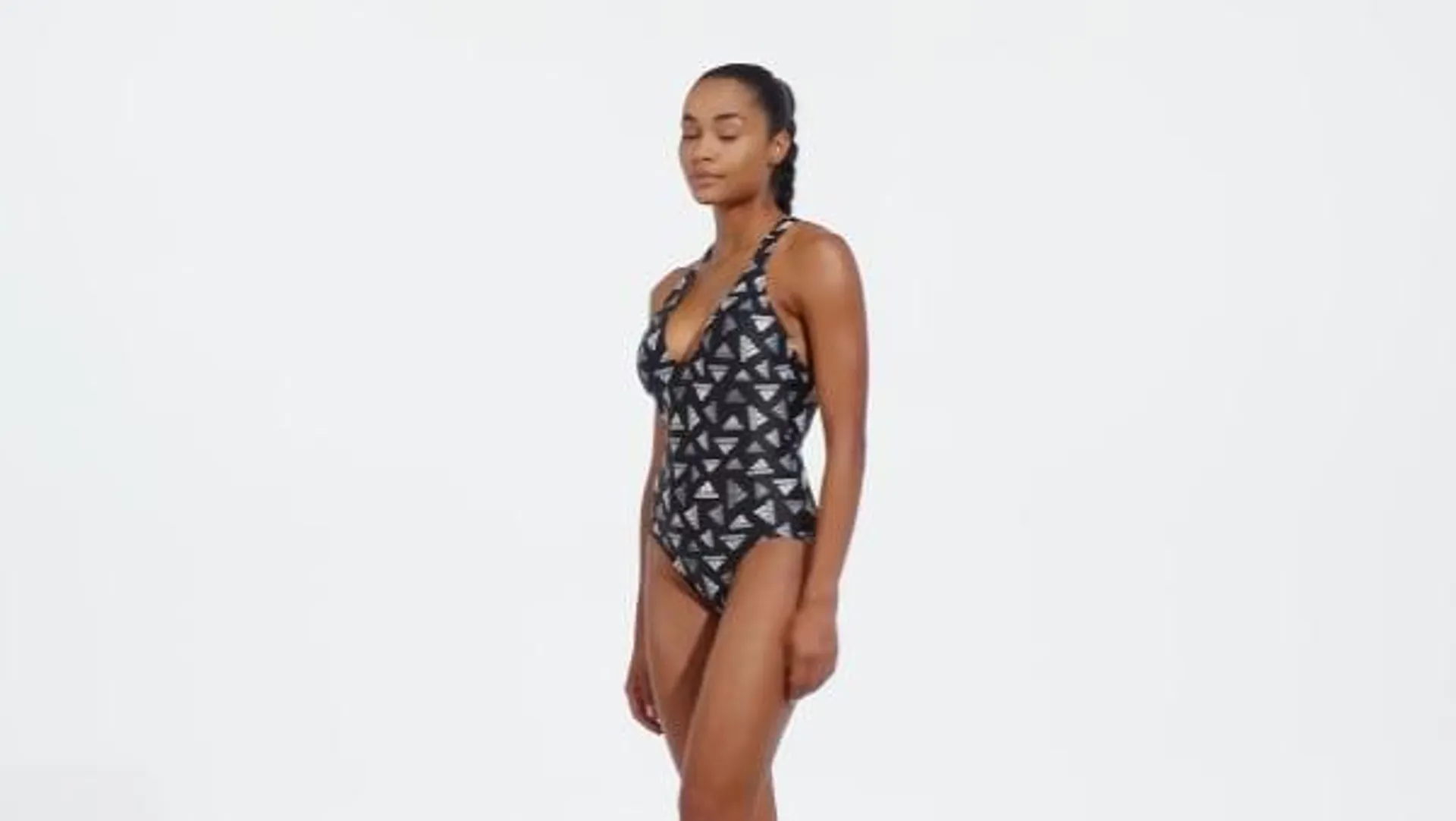 Allover Print Sportswear Swimsuit