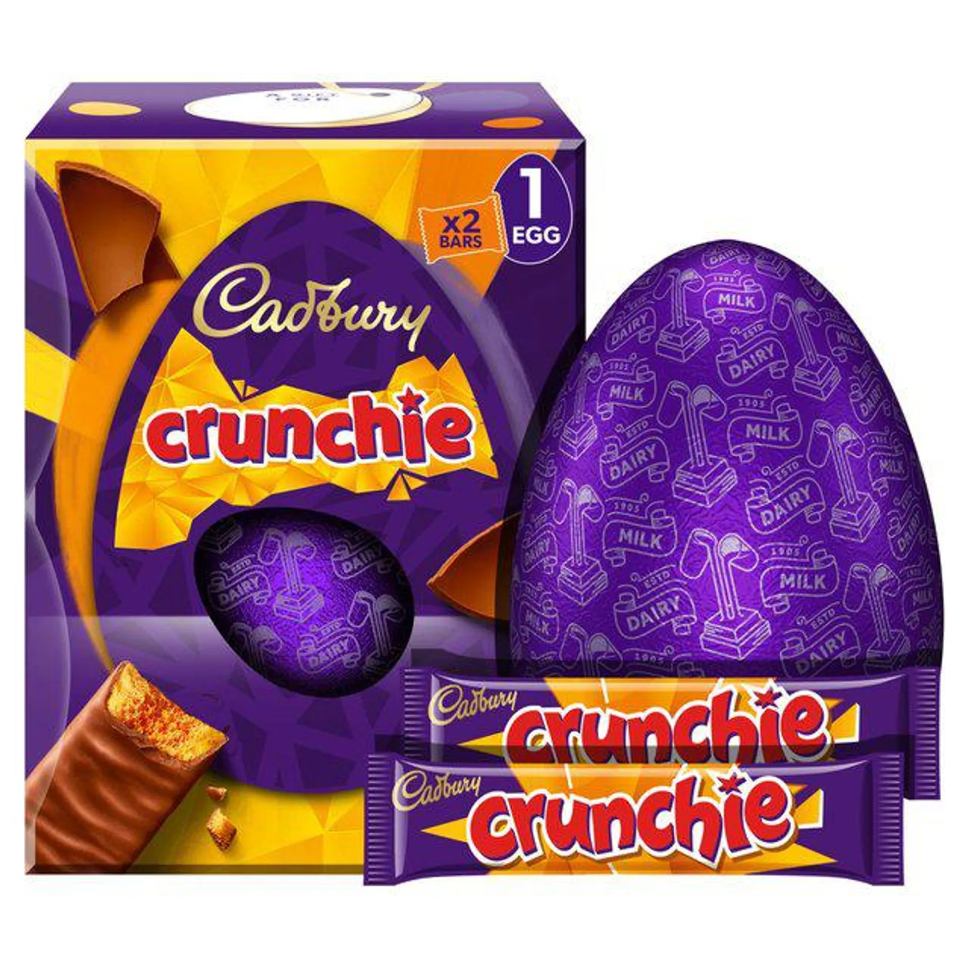 Cadbury Crunchie Traditional Chocolate Easter Egg