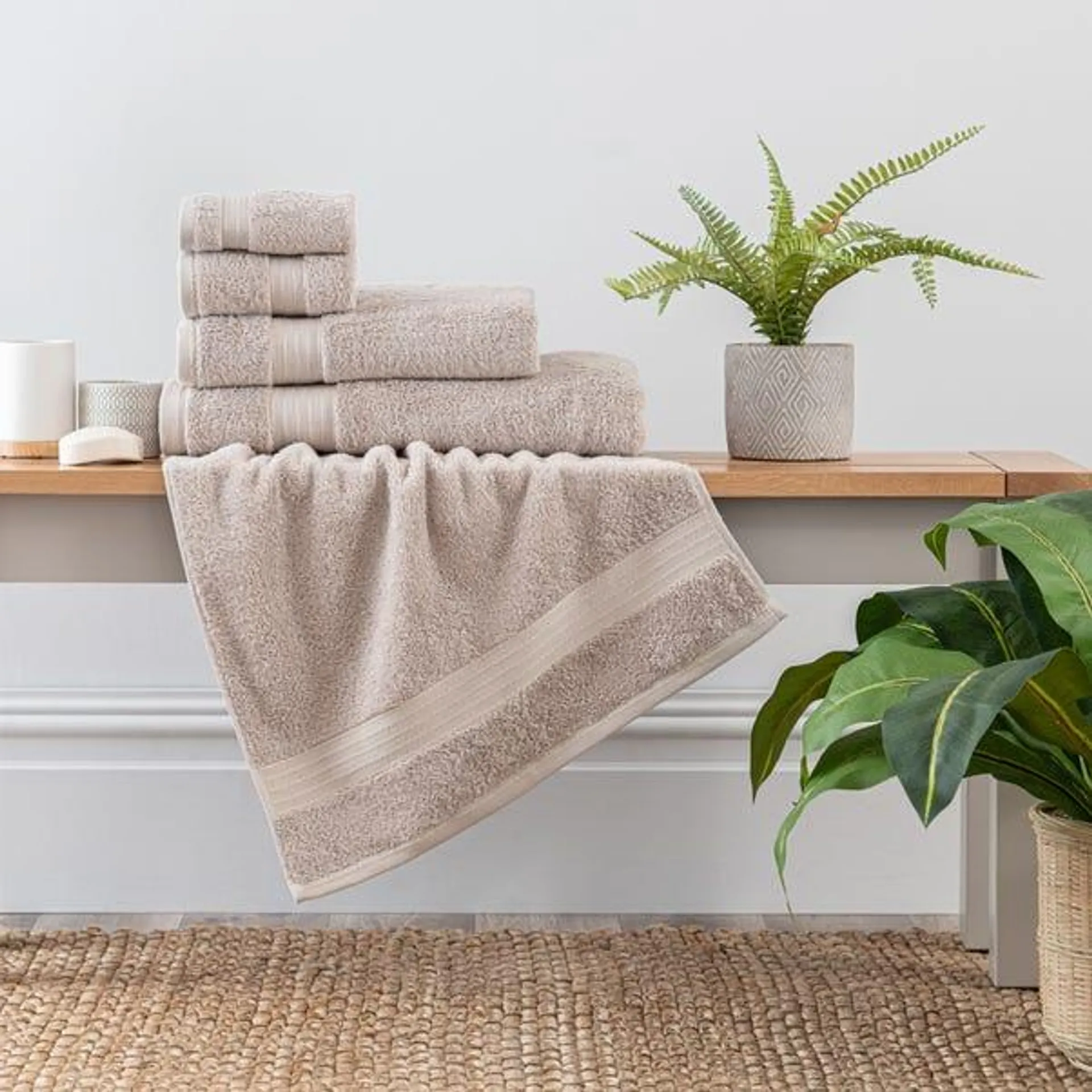 Mushroom Egyptian Cotton Towel