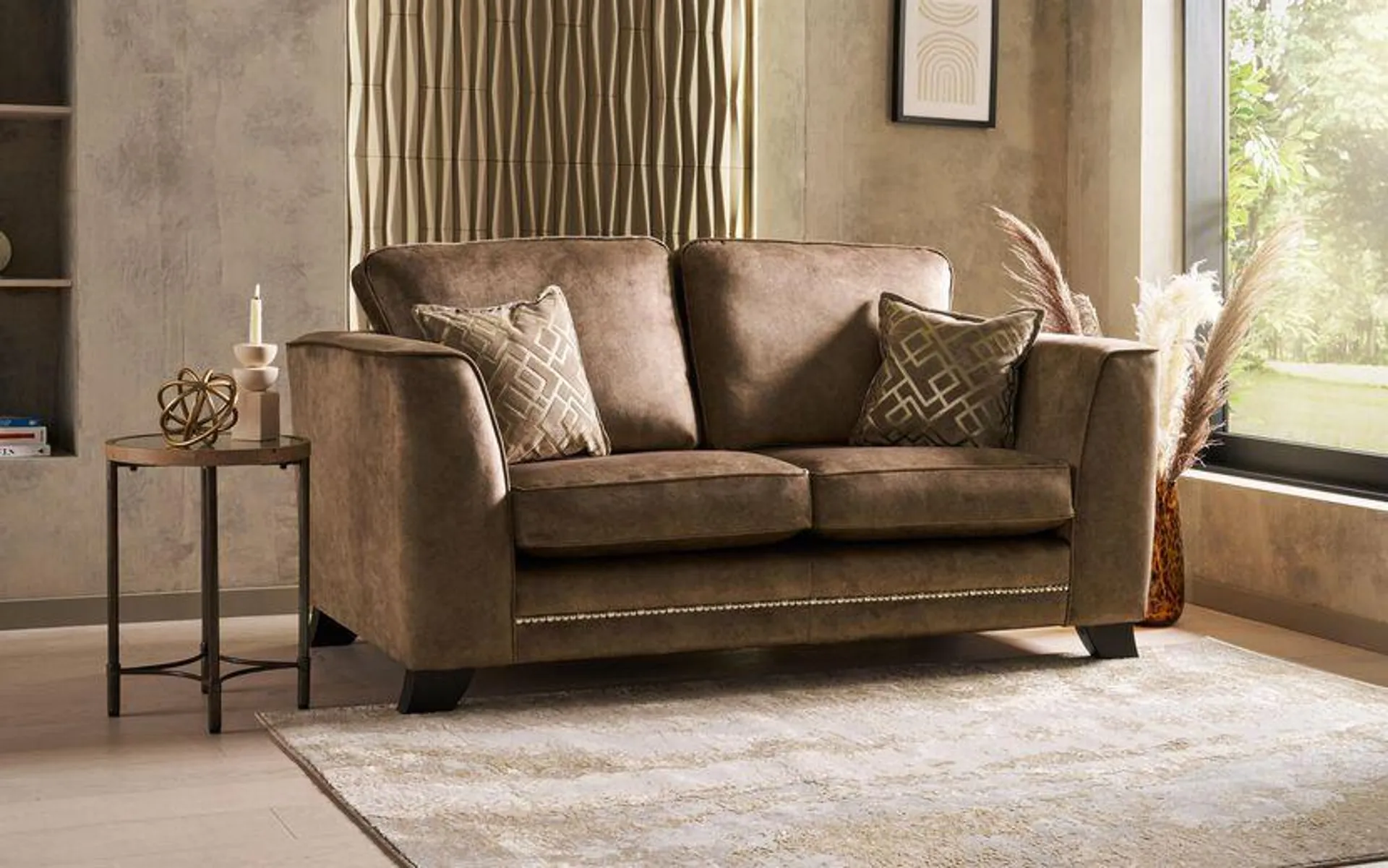 Majestic Fabric 2 Seater Sofa Standard Back