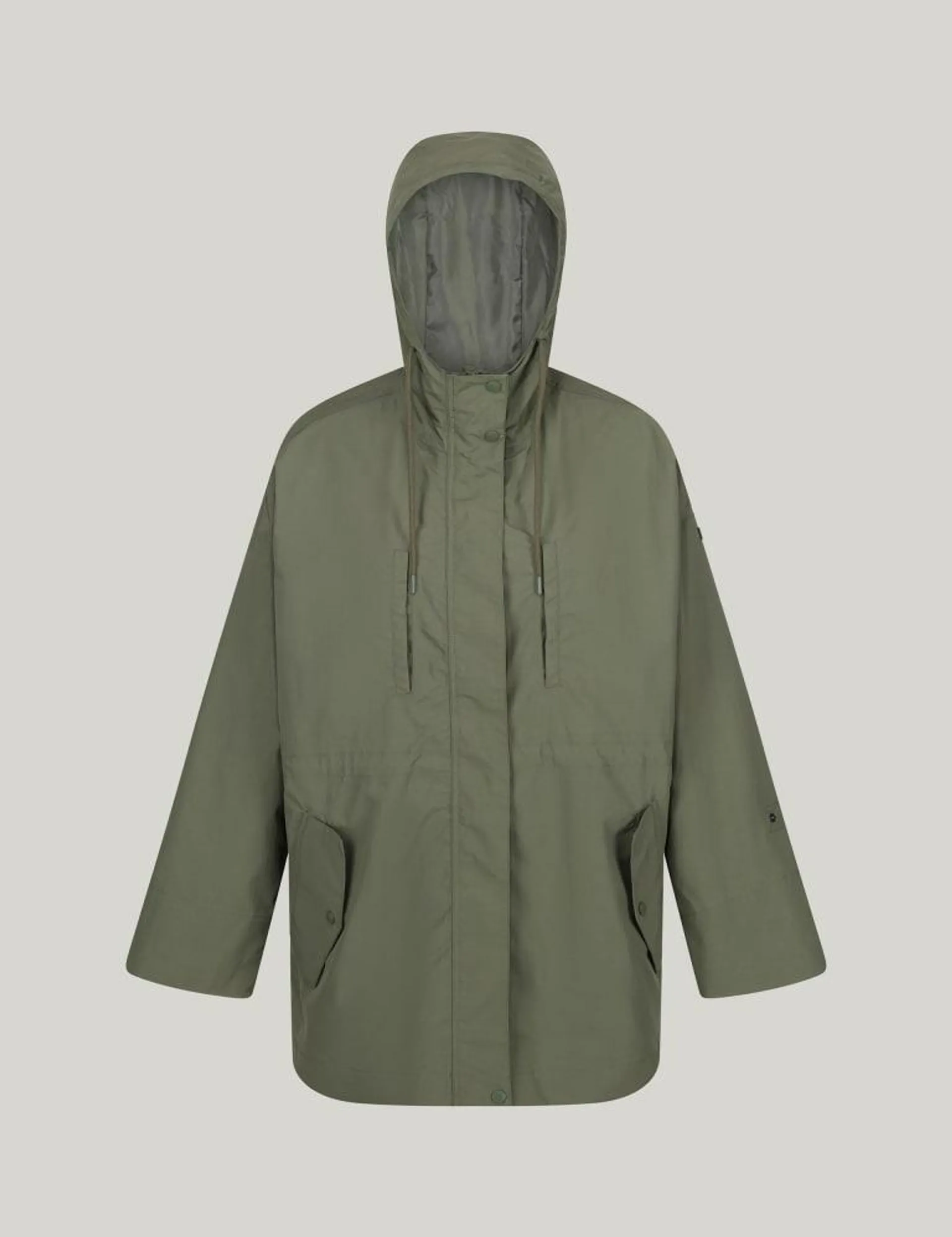 Amur Hooded Funnel Neck Rain Jacket