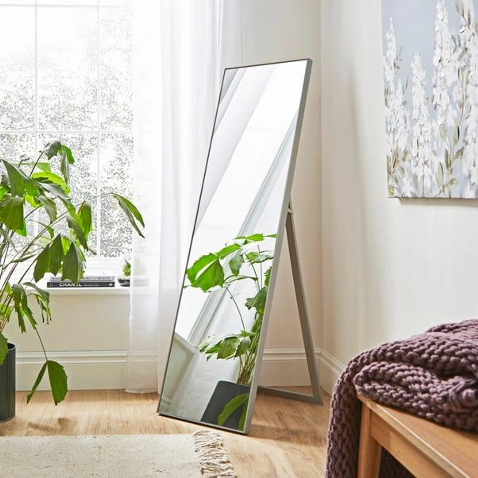 Rectangle Full Length Free Standing Mirror