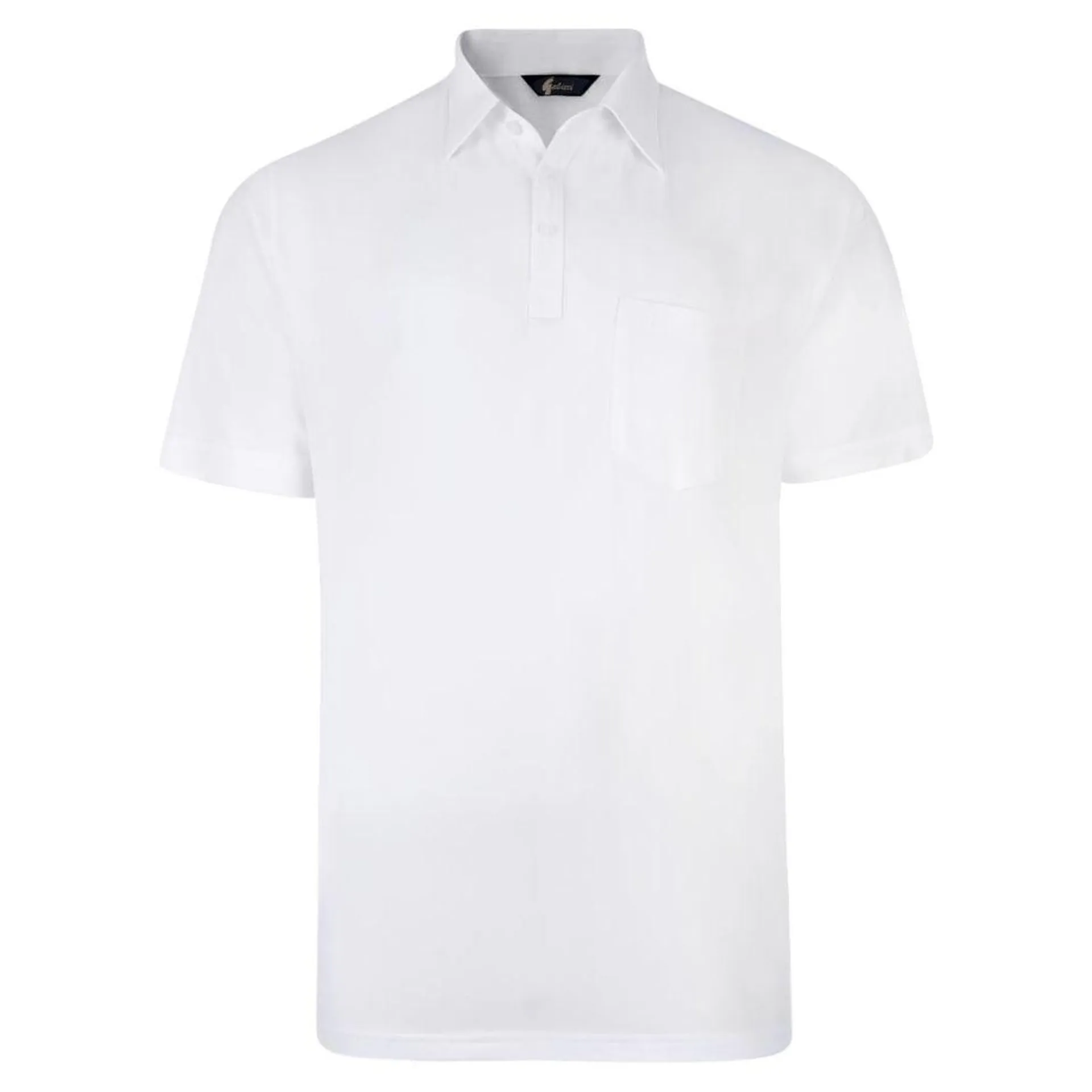 Gabicci Plain Jersey Polo Shirt - White